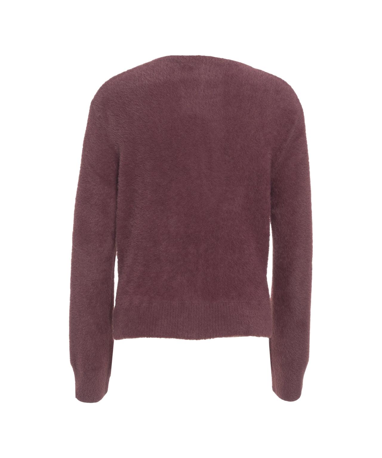 Teddy sweater with brooch Product Image