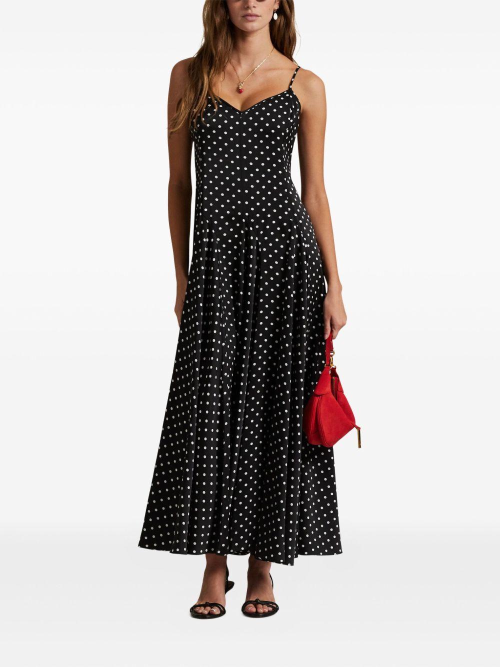 polka dot-print midi dress Product Image