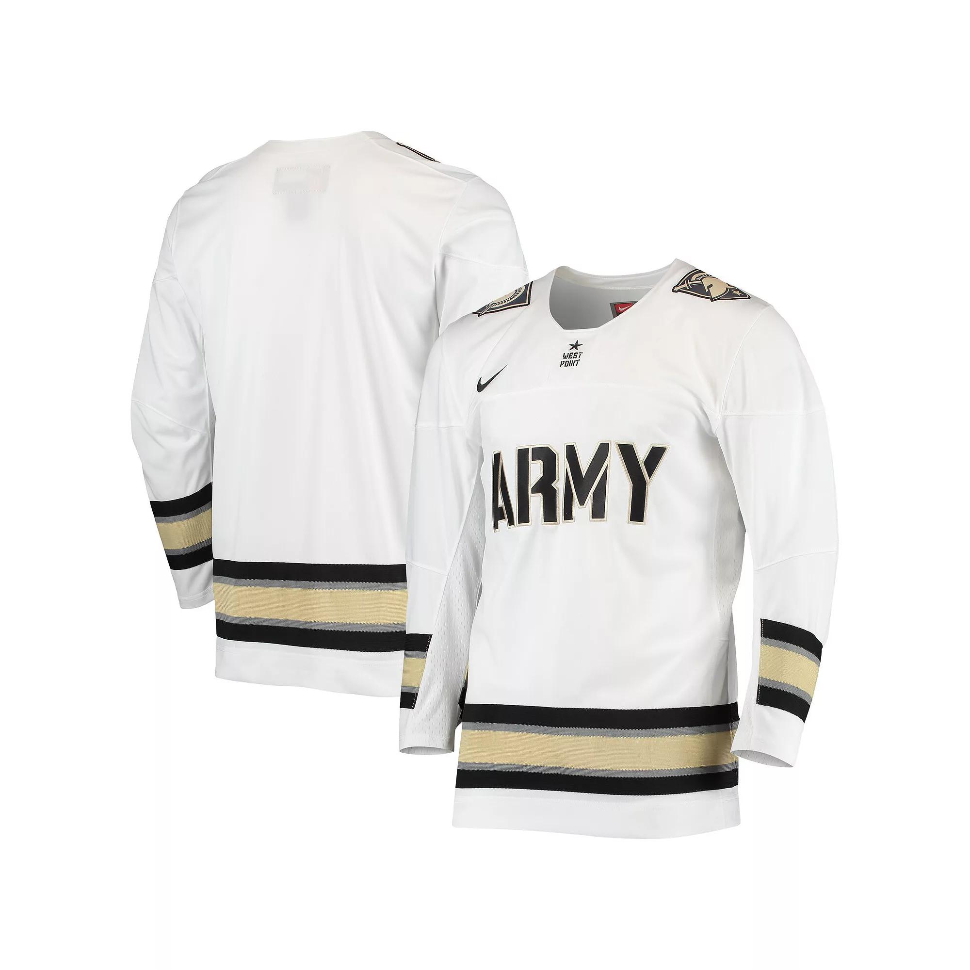 Men's Nike White Army Black Knights Replica Hockey Jersey,  Product Image
