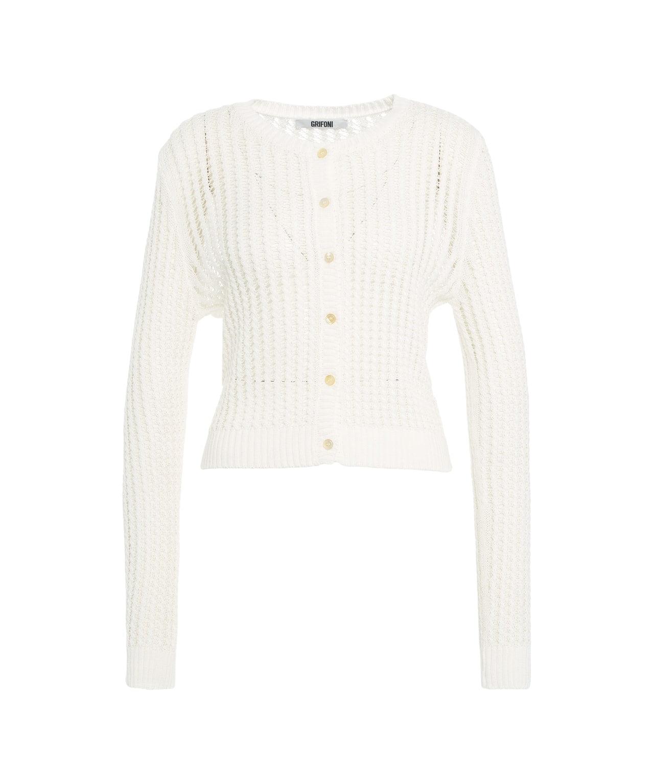 Open knit cardigan Product Image