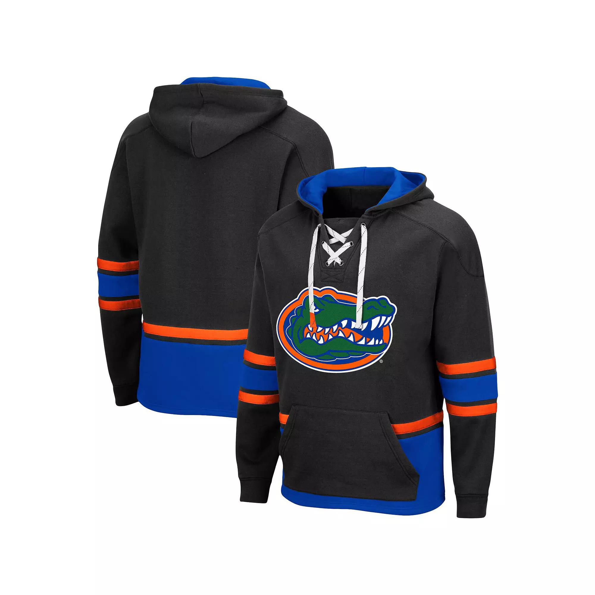 Men's Colosseum Black Florida Gators Lace Up 3.0 Pullover Hoodie,  Product Image