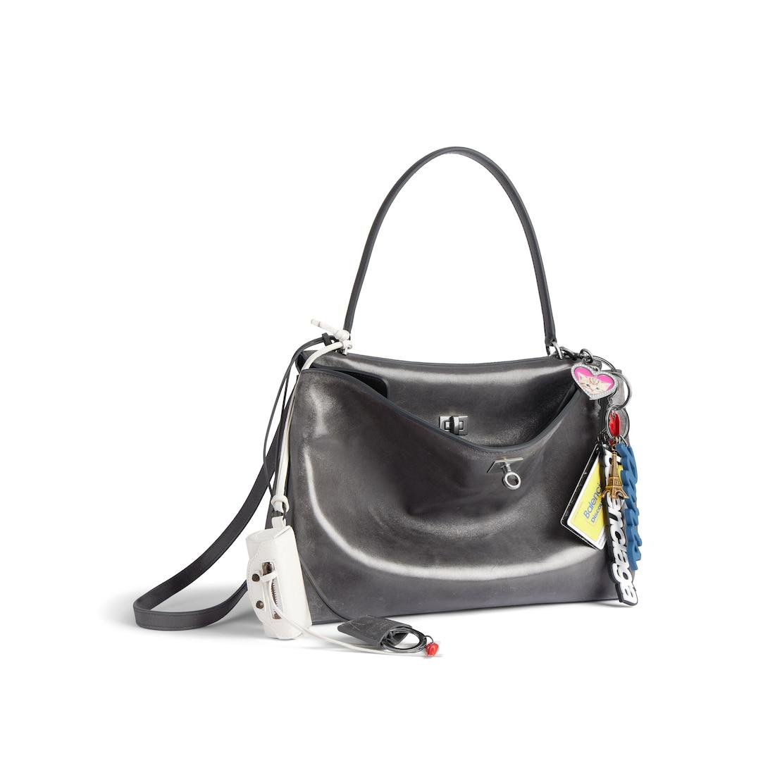 Women's Rodeo Handbag Medium With Charms in Grey Product Image