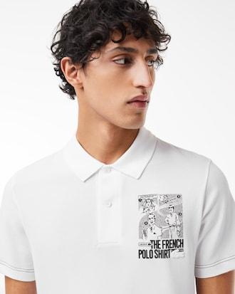 Men's Regular Fit Lacoste Movement Printed Polo Product Image