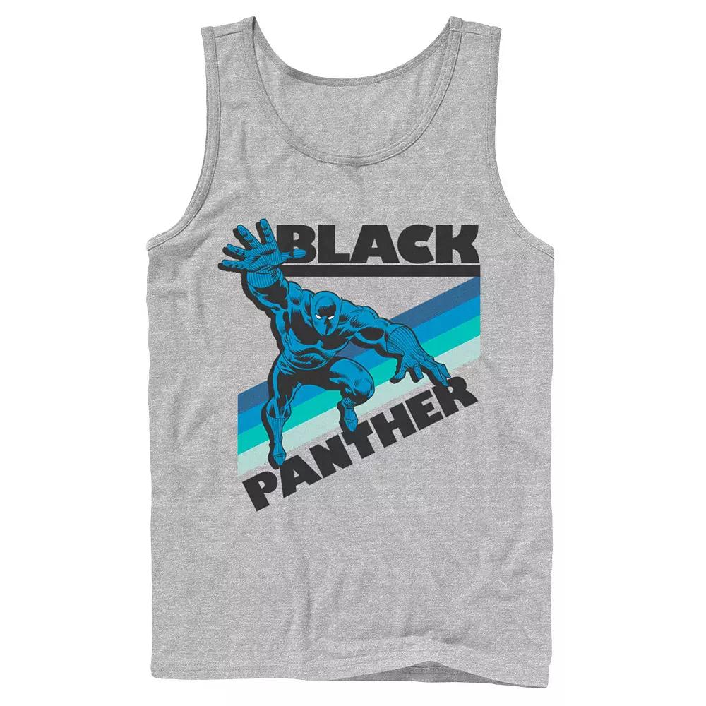 Men's Marvel Black Panther Retro Line Portrait Tank Top,  Product Image