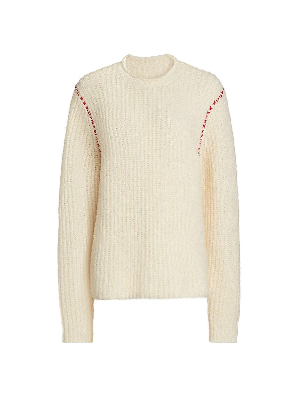 Womens Cloud Wool-Blend Crewneck Sweater Product Image