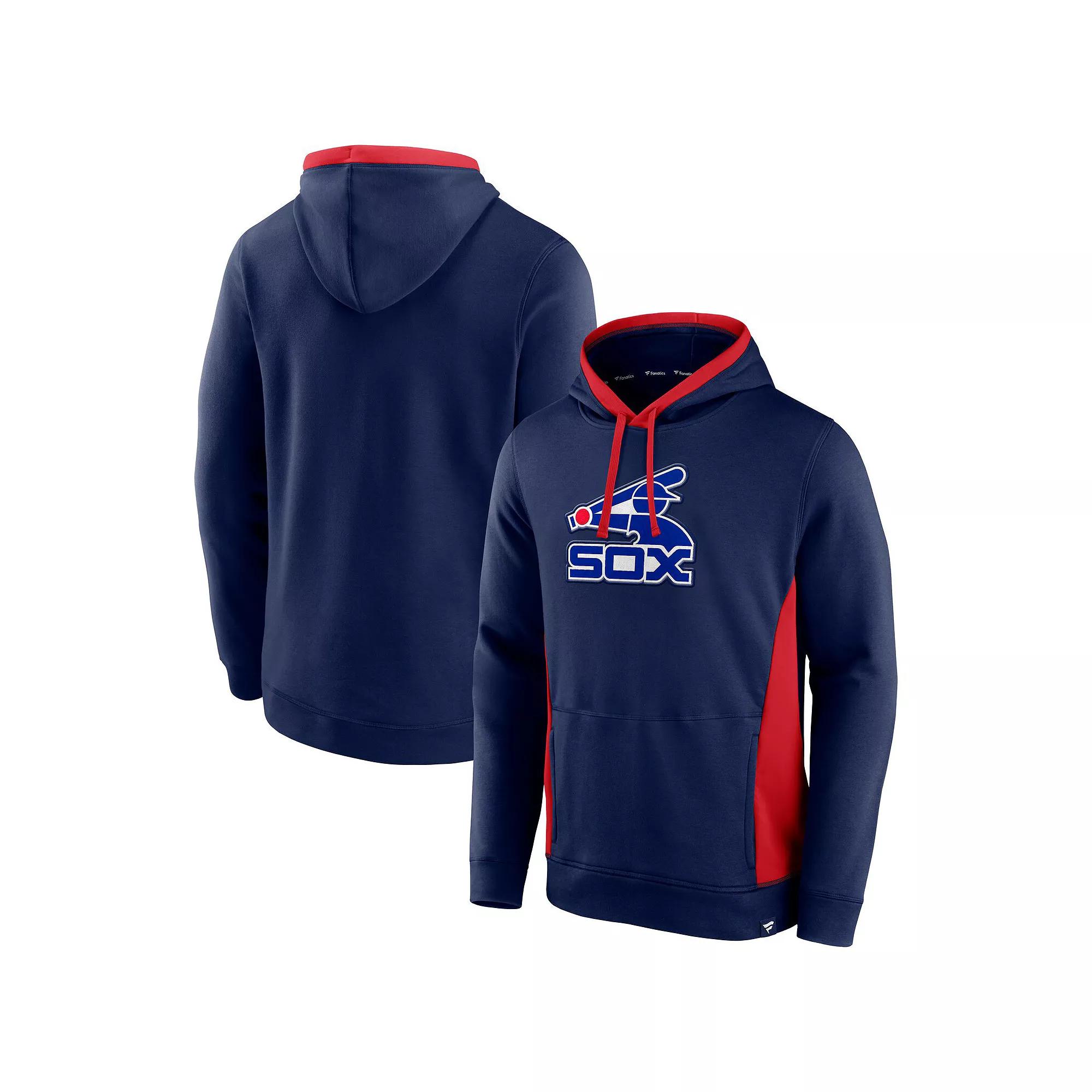 Men's Fanatics Navy Chicago White Sox True Classics Fanarama Pullover Hoodie, Size: Large, Blue Product Image