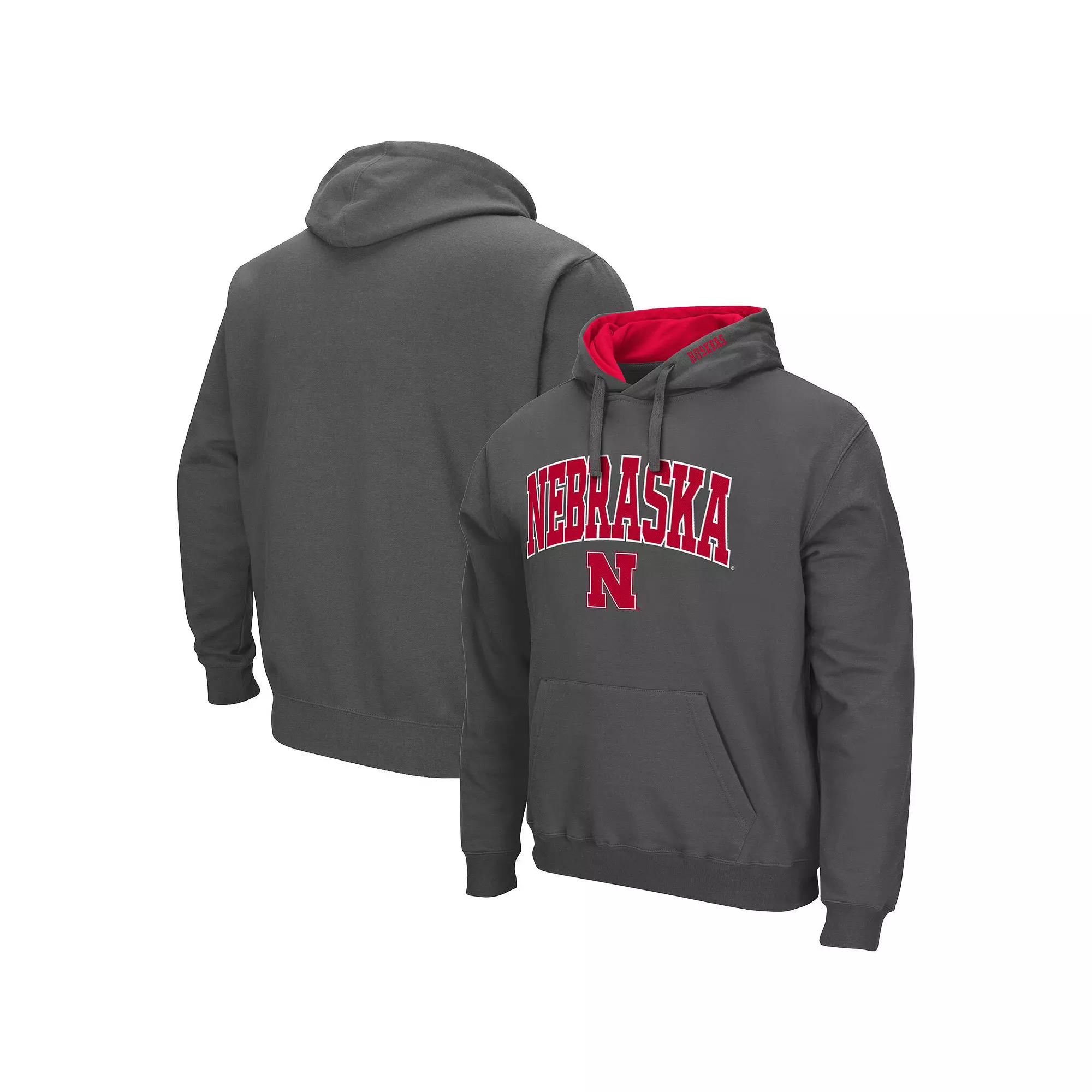 Men's Colosseum Black Virginia Tech Hokies Arch & Logo 3.0 Pullover Hoodie,  Product Image