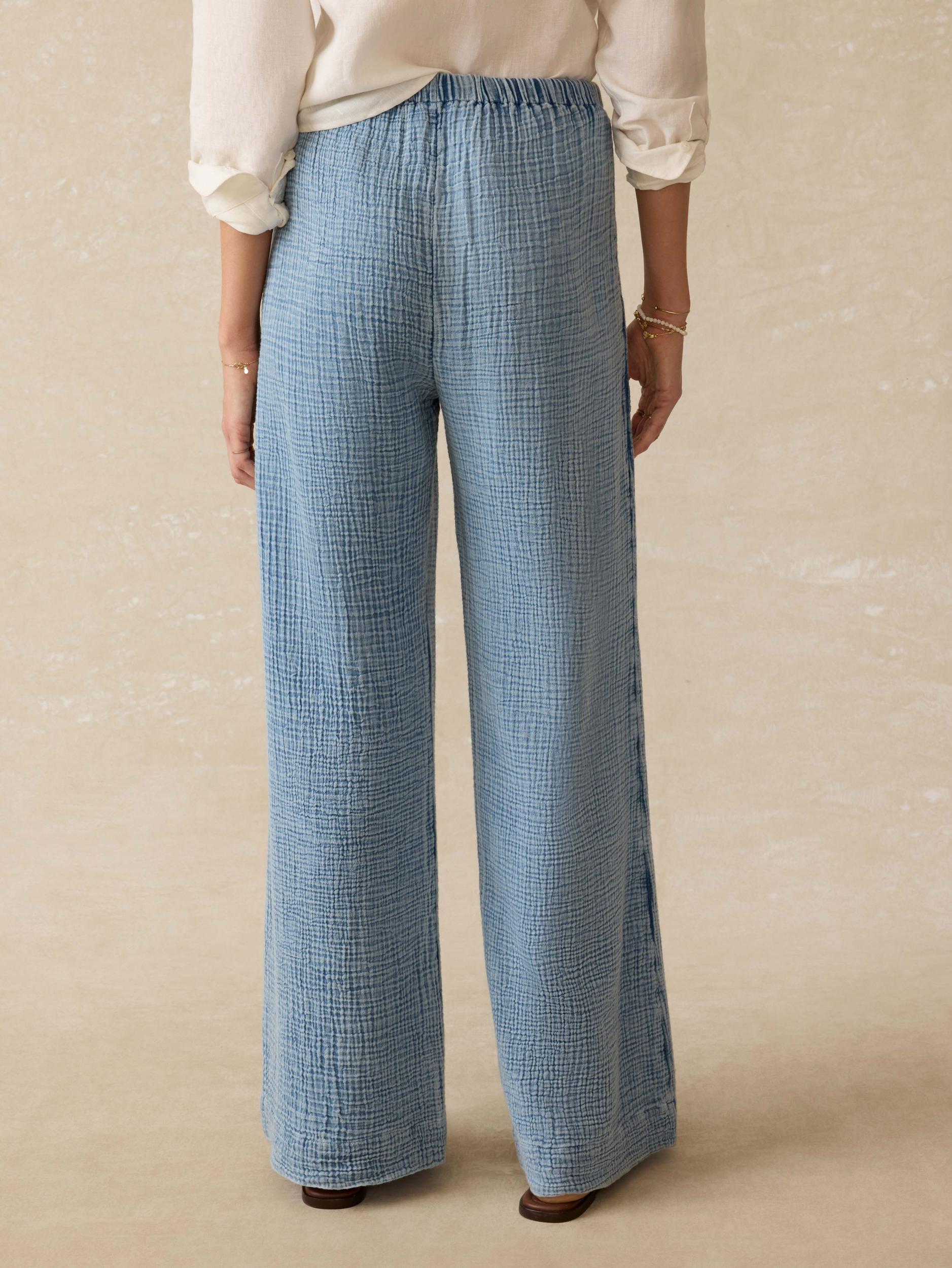 Laidback Gauze Pant - Light Indigo Wash Female Product Image