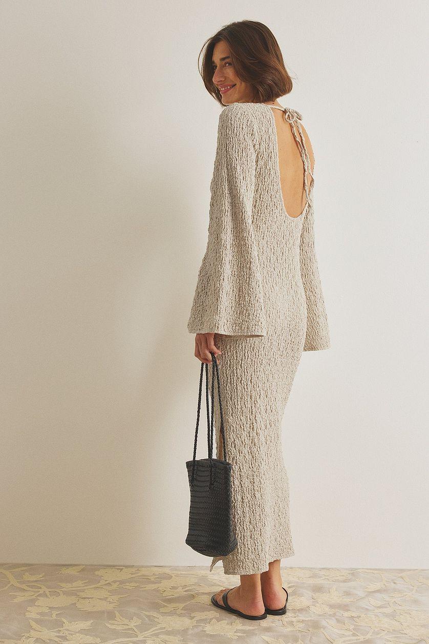 Structured Open Back Midi Dress Product Image