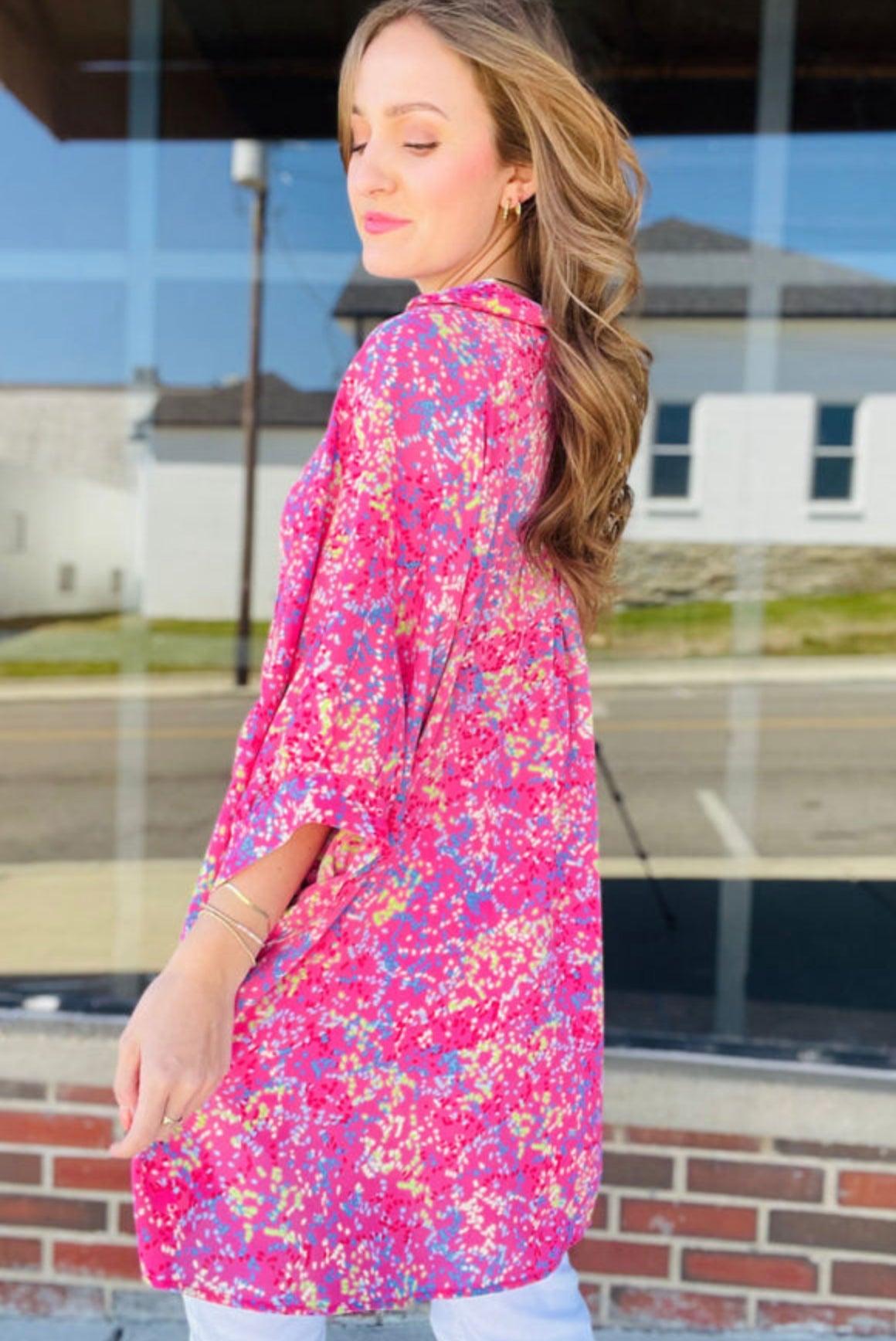 Pink Confetti Tunic Product Image