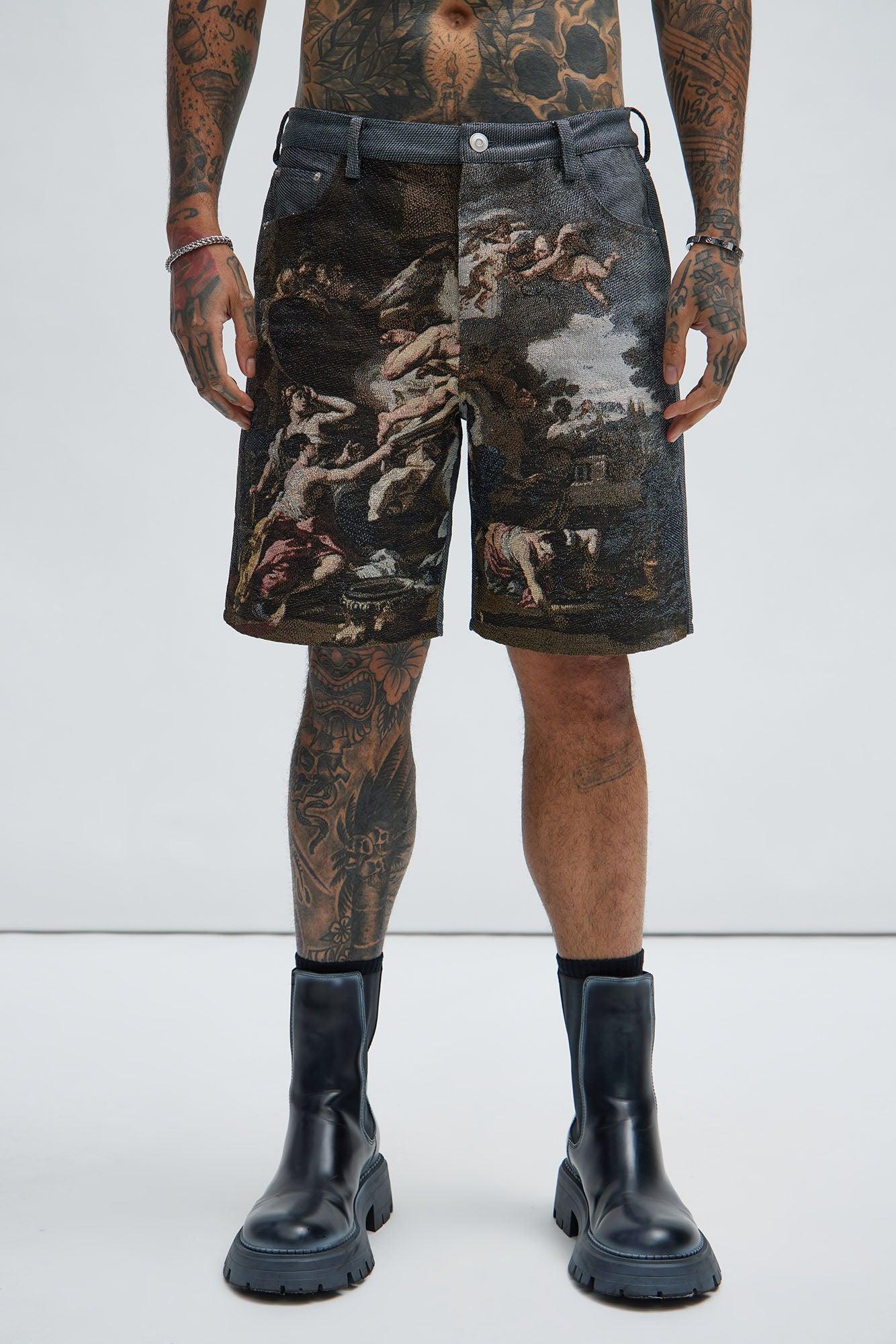 Cassiel Tapestry Shorts - Multi Color Product Image