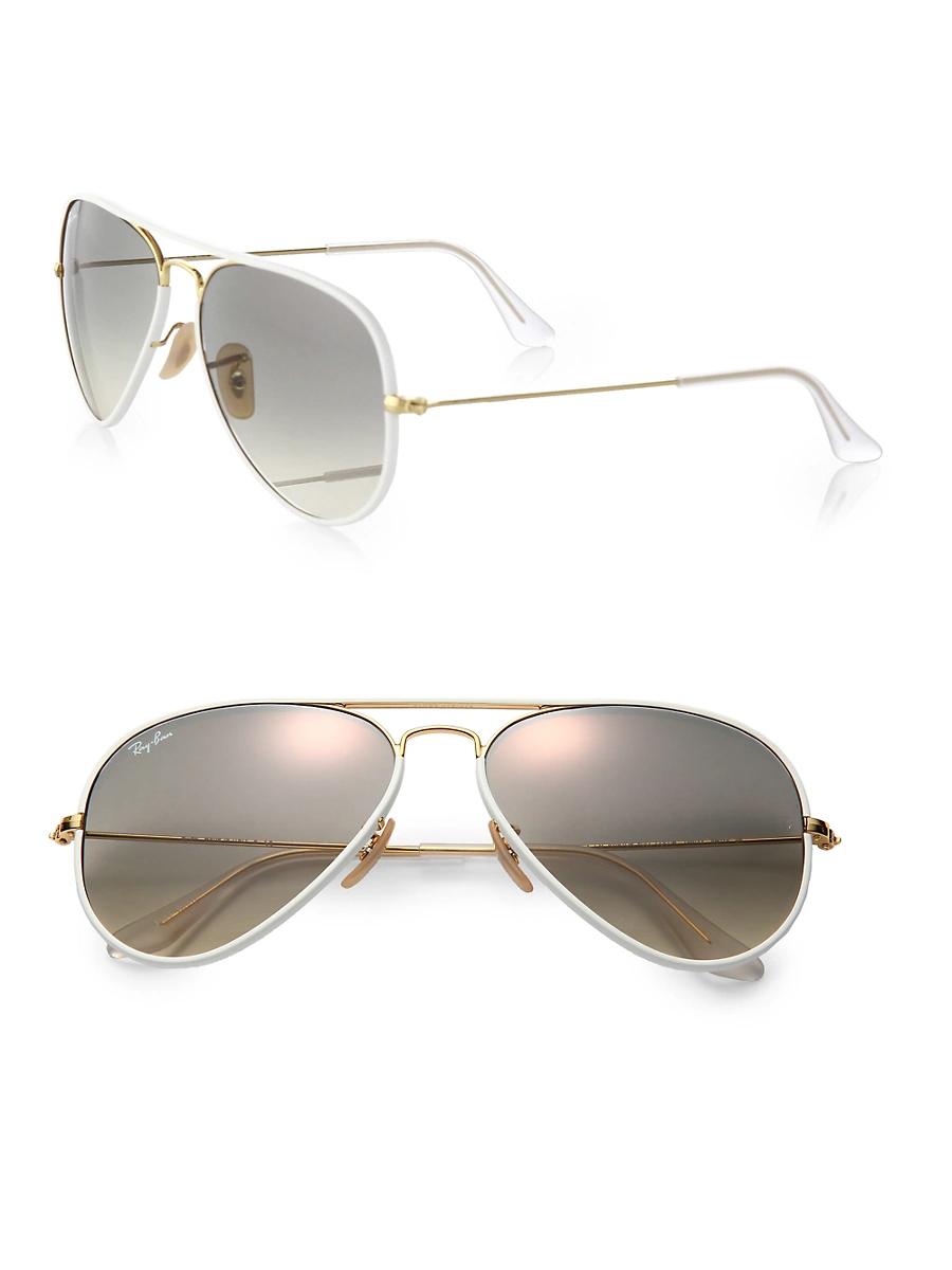 Ray-Ban Aviator Gradient Sunglasses Frame Brown Lenses Product Image