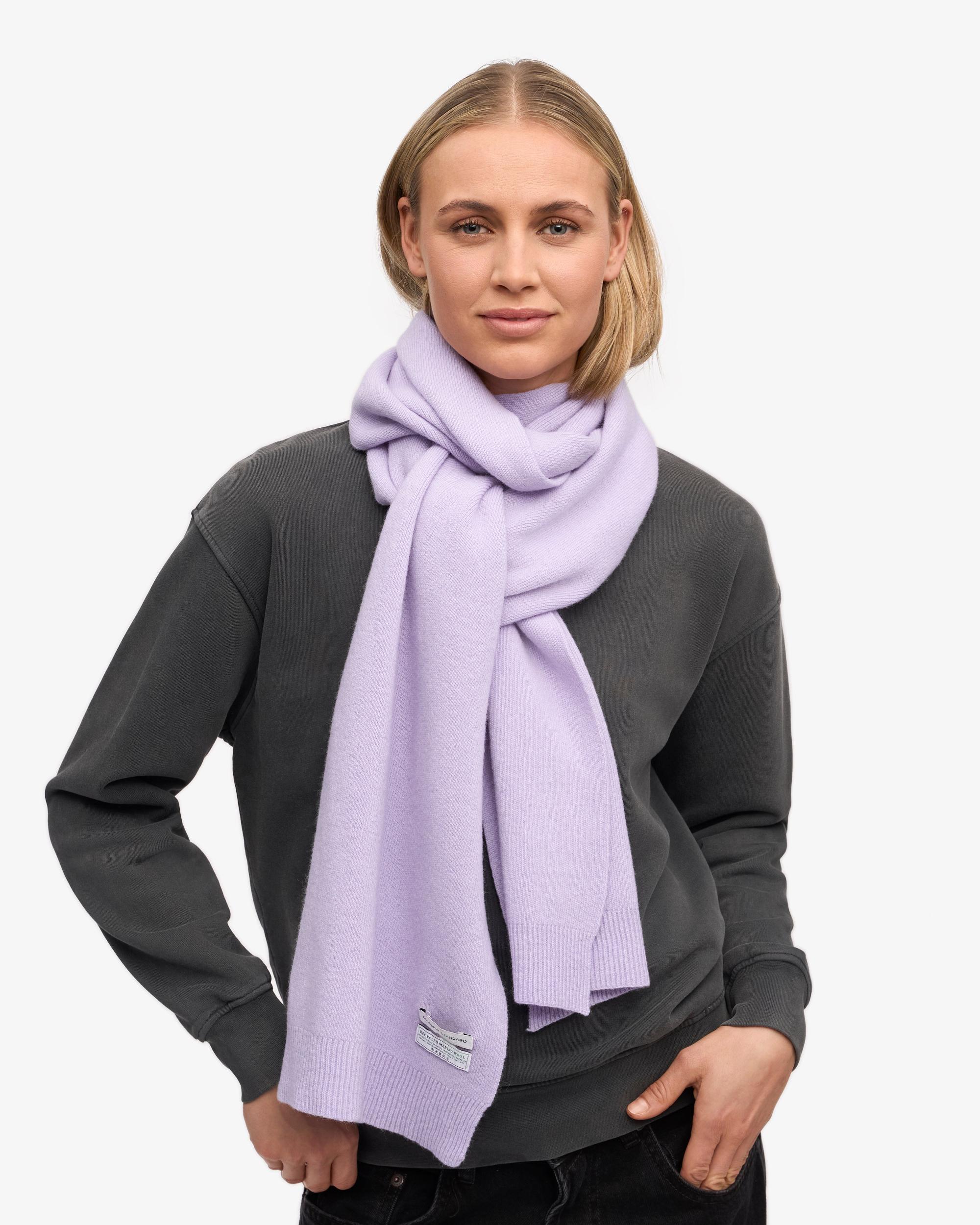 Merino Wool Scarf - Soft Lavender Product Image