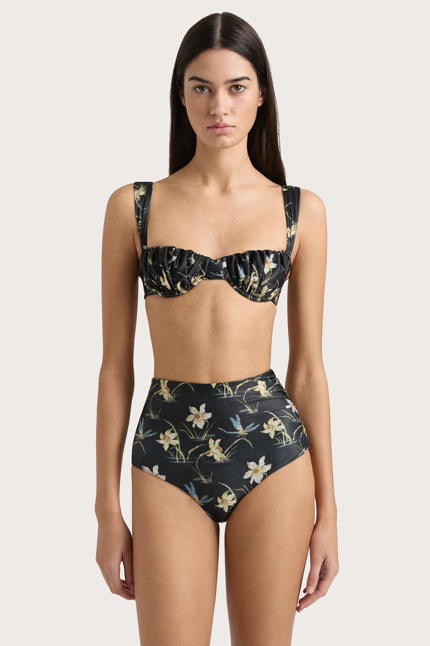 Emily Bikini Top Daffodil Print - Final Sale Product Image