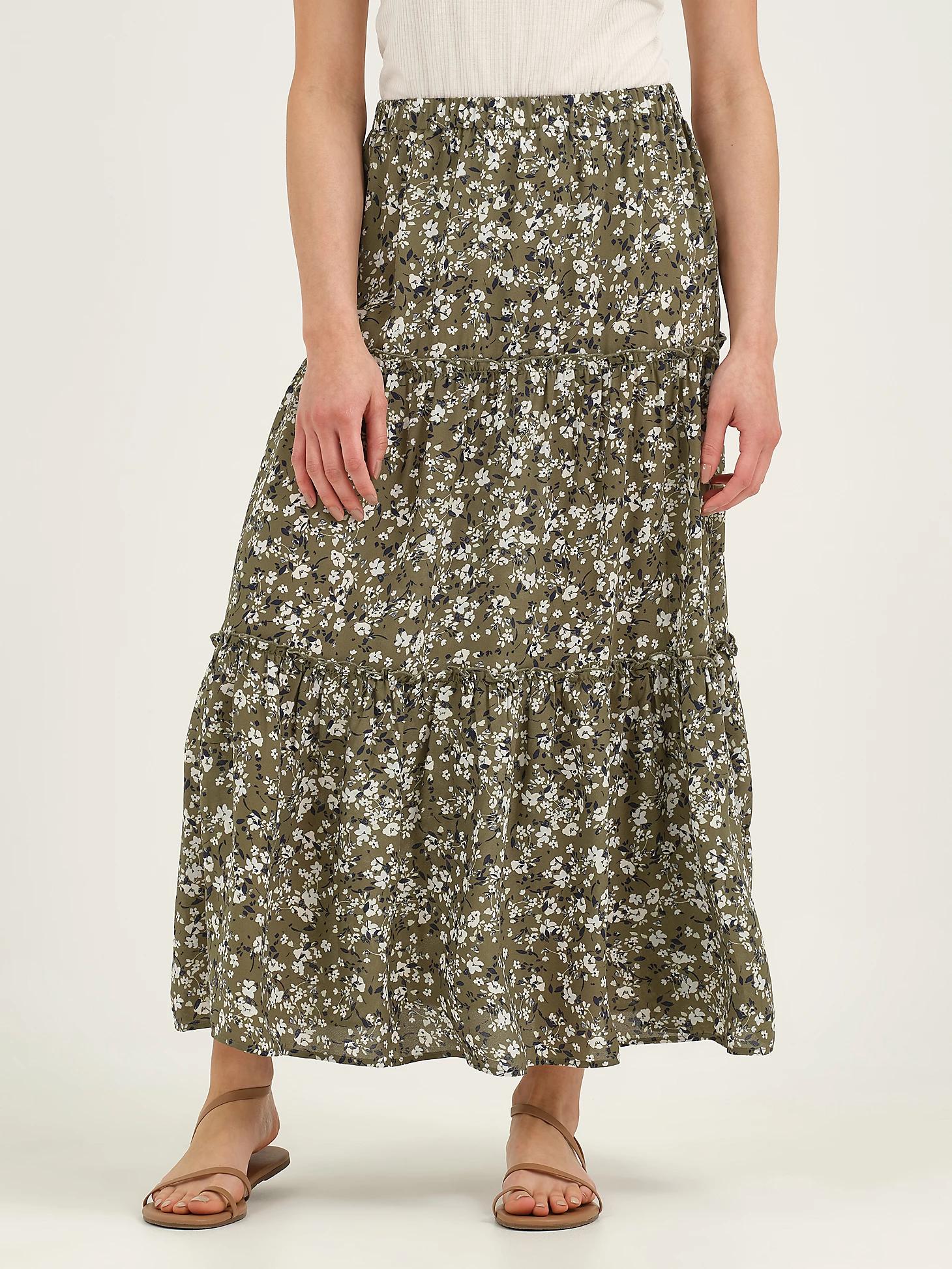Women's Long Tiered Floral Skirt | Women's Skirts & Dresses | Lee® Product Image
