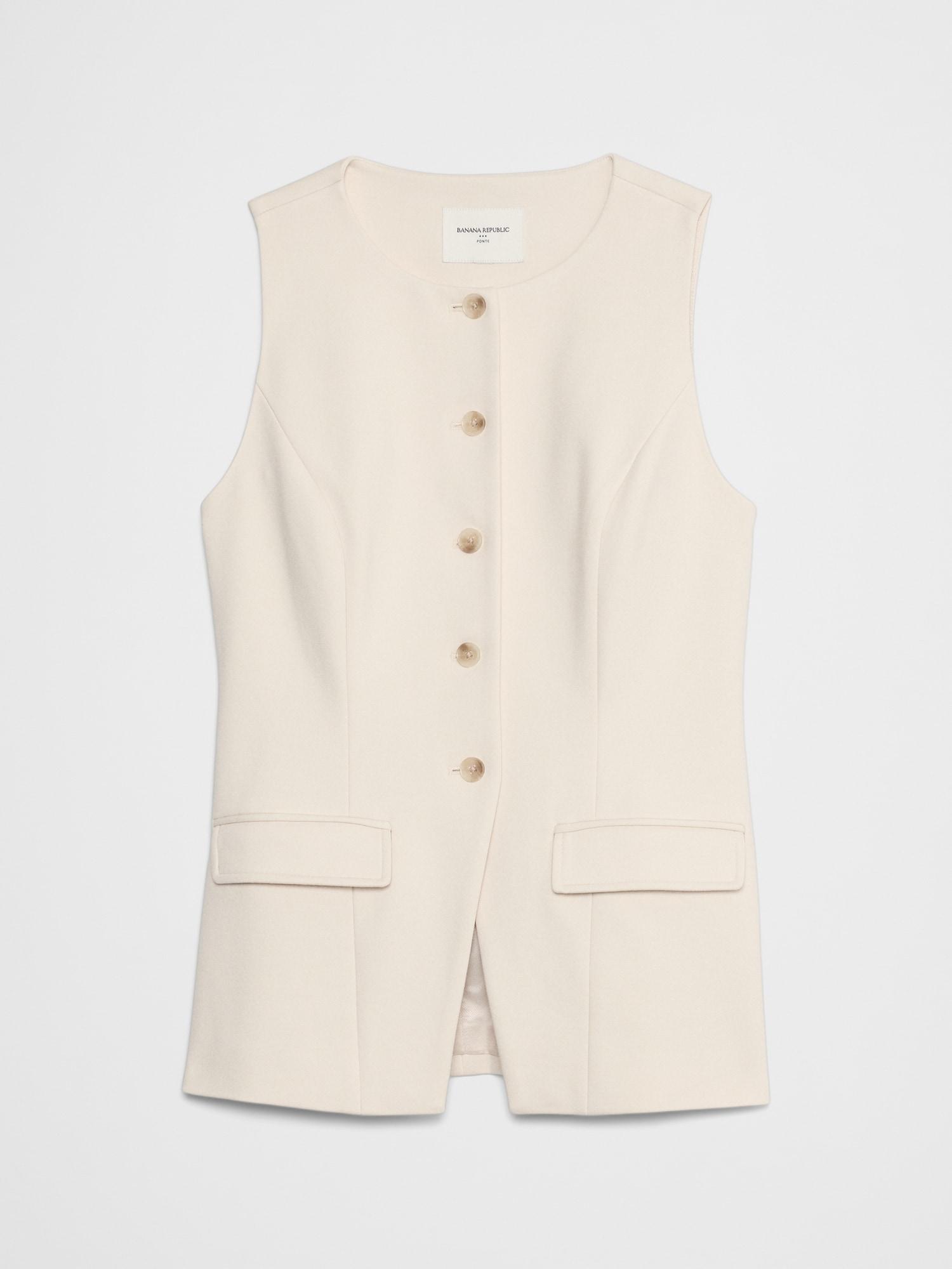 Ponte Cutaway Vest Product Image