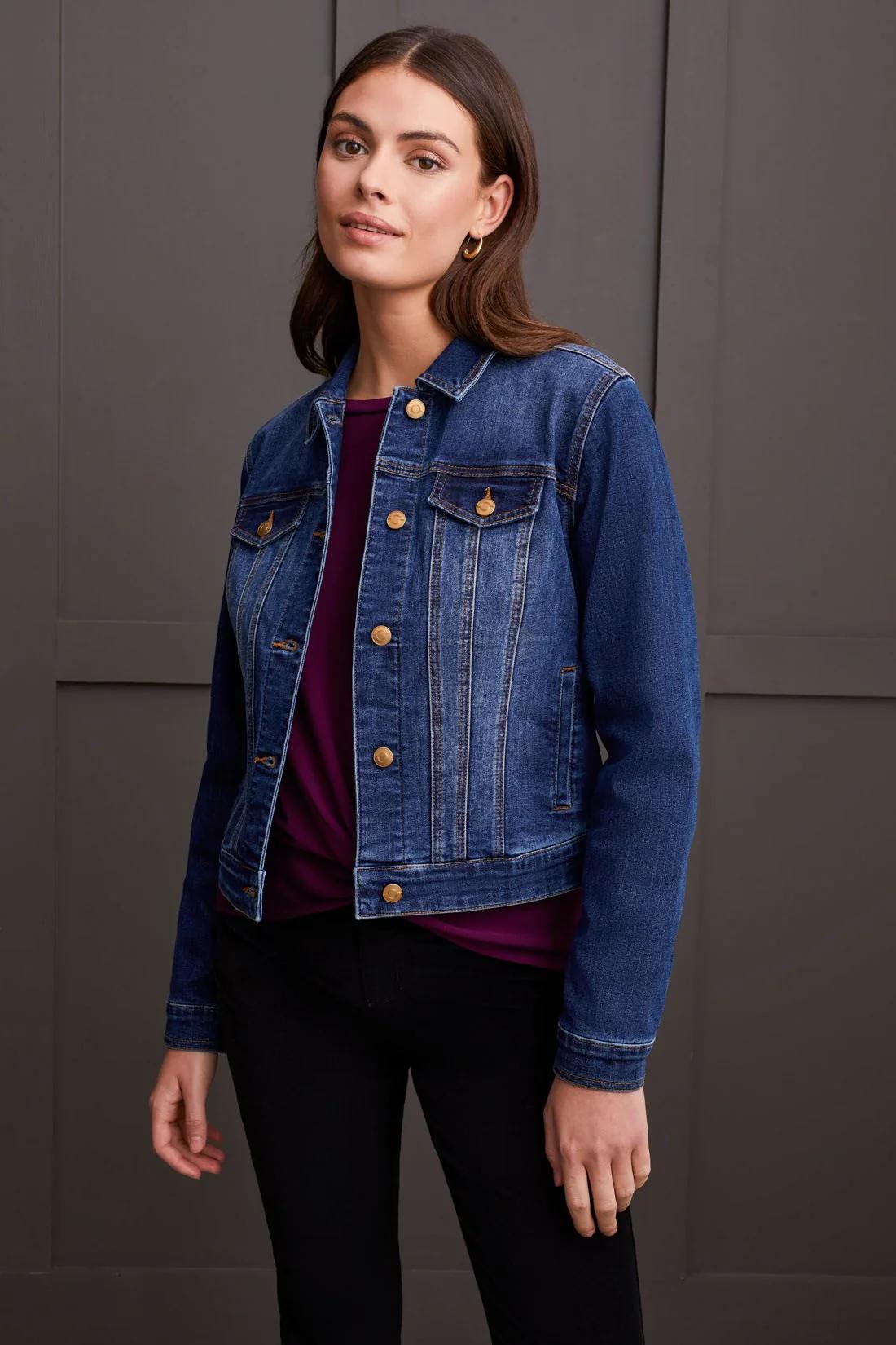 CLASSIC DENIM JACKET WITH POCKETS Product Image