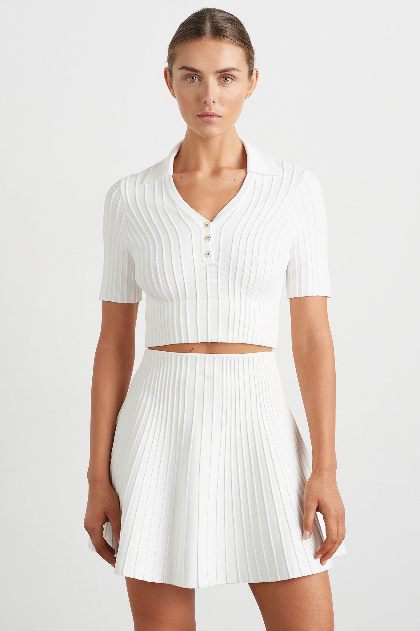 Knitted Polo Top 341 Product Image