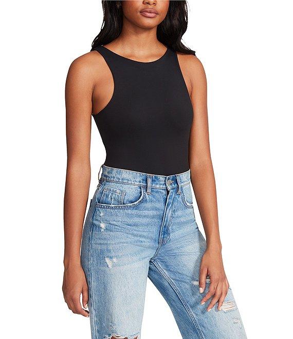 Steve Madden Nico Knit Crew Neck Sleeveless Bodysuit Product Image