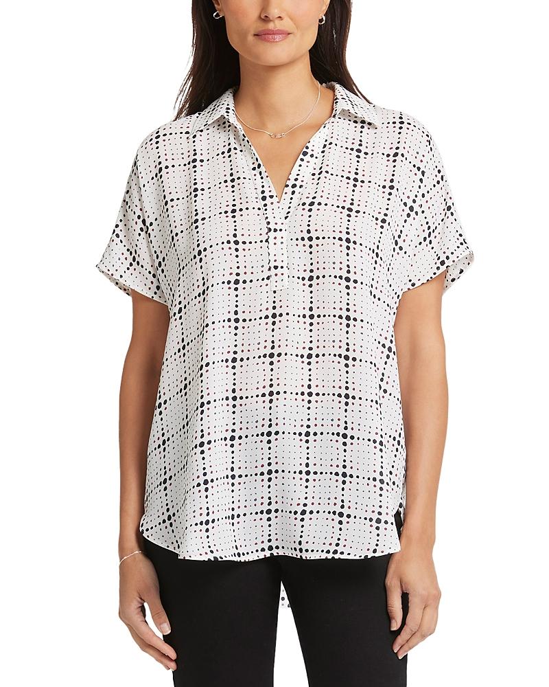 Nydj Becky Printed Short Sleeve Blouse Product Image