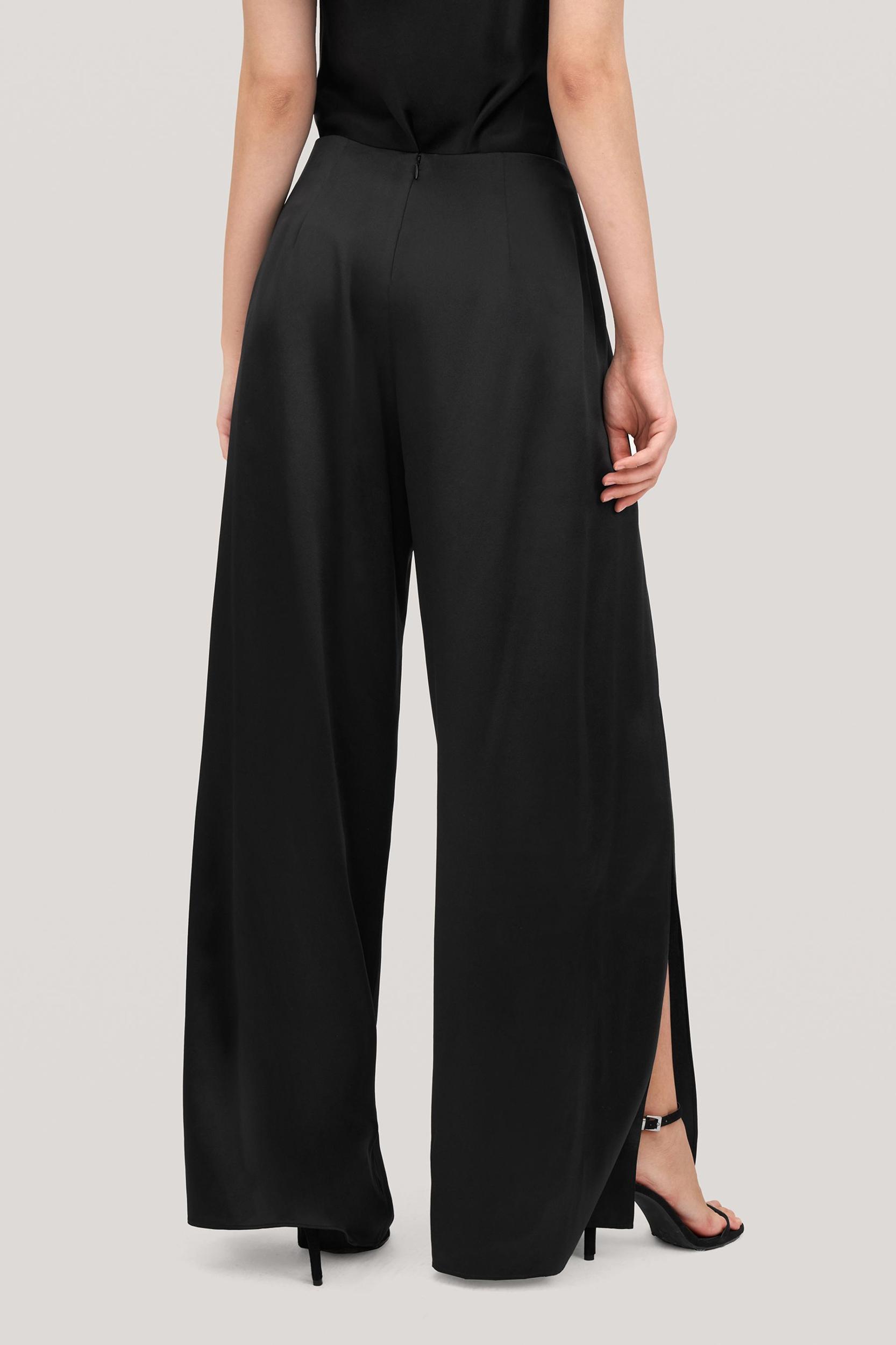 High-Waisted Silk Ginkgo Pants Product Image