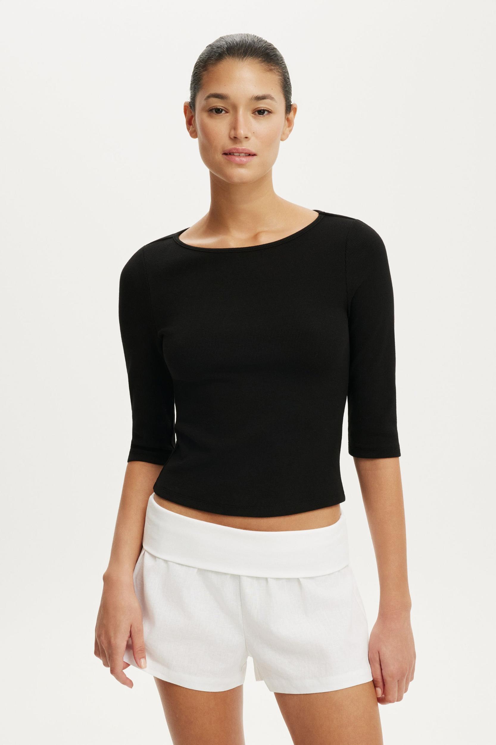 Boat Neck 3/4 Sleeve Product Image