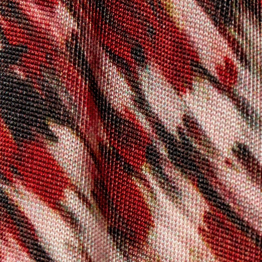 PRINTED SEMI-SHEER KNITTED MAXI DRESS Product Image