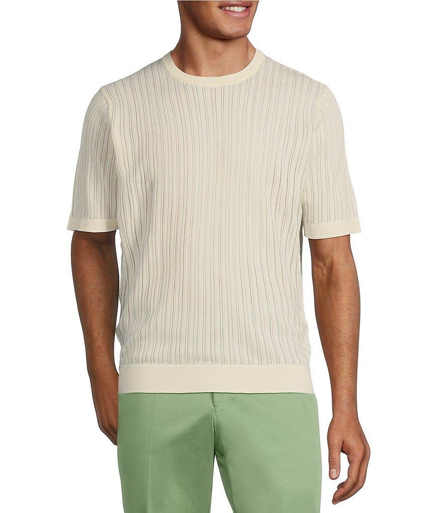 Murano From The Garden Collection Textured Knit Short Sleeve T-Shirt Product Image