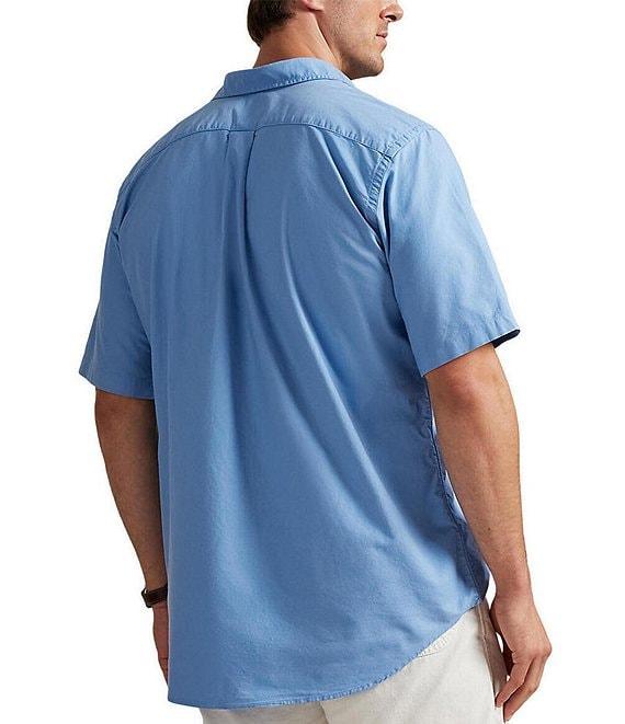 Polo Ralph Lauren Big & Tall Garment-Dye Oxford Short-Sleeve Woven Shirt Product Image