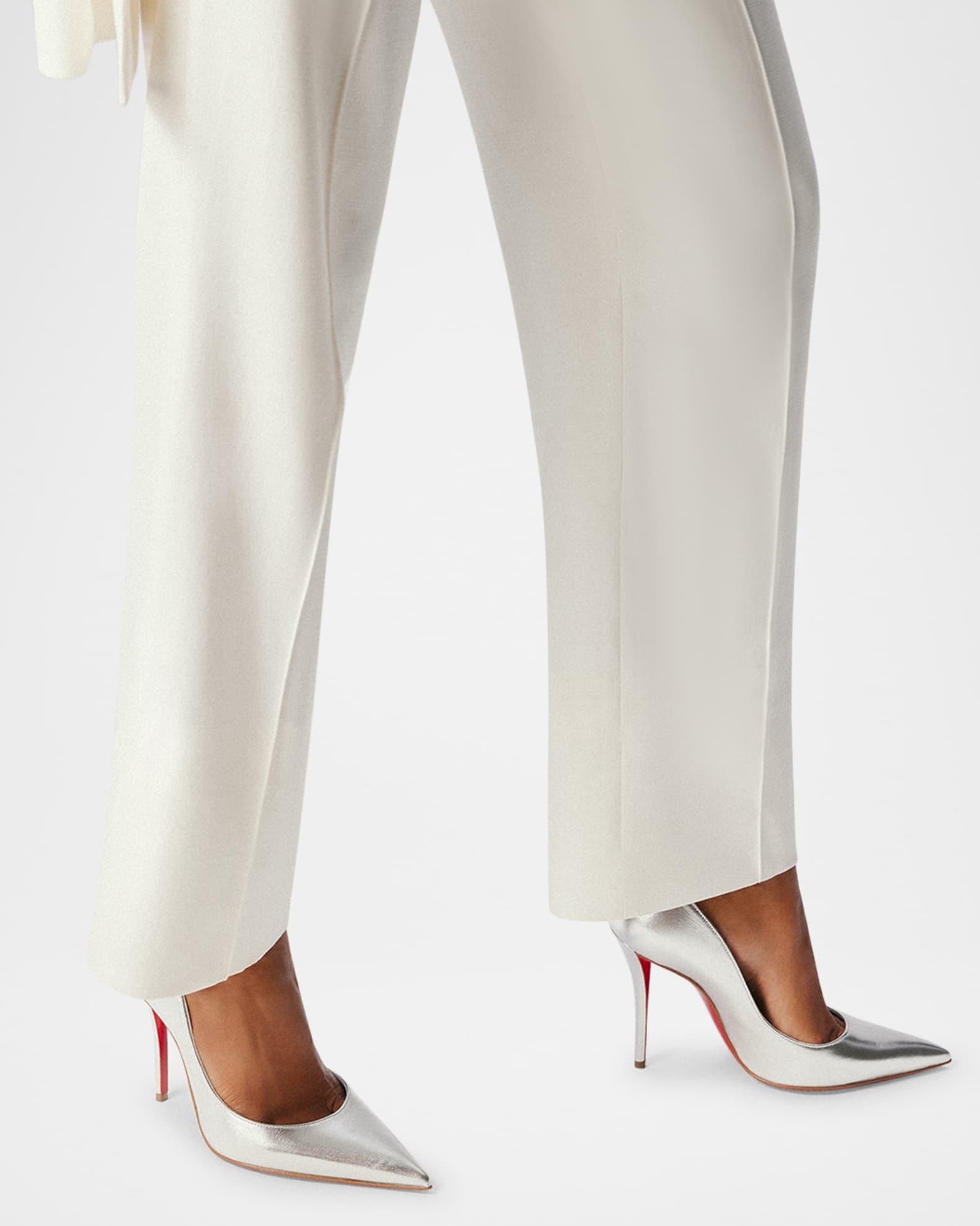 Miss Z Metallic Leather Red Sole Pumps Product Image