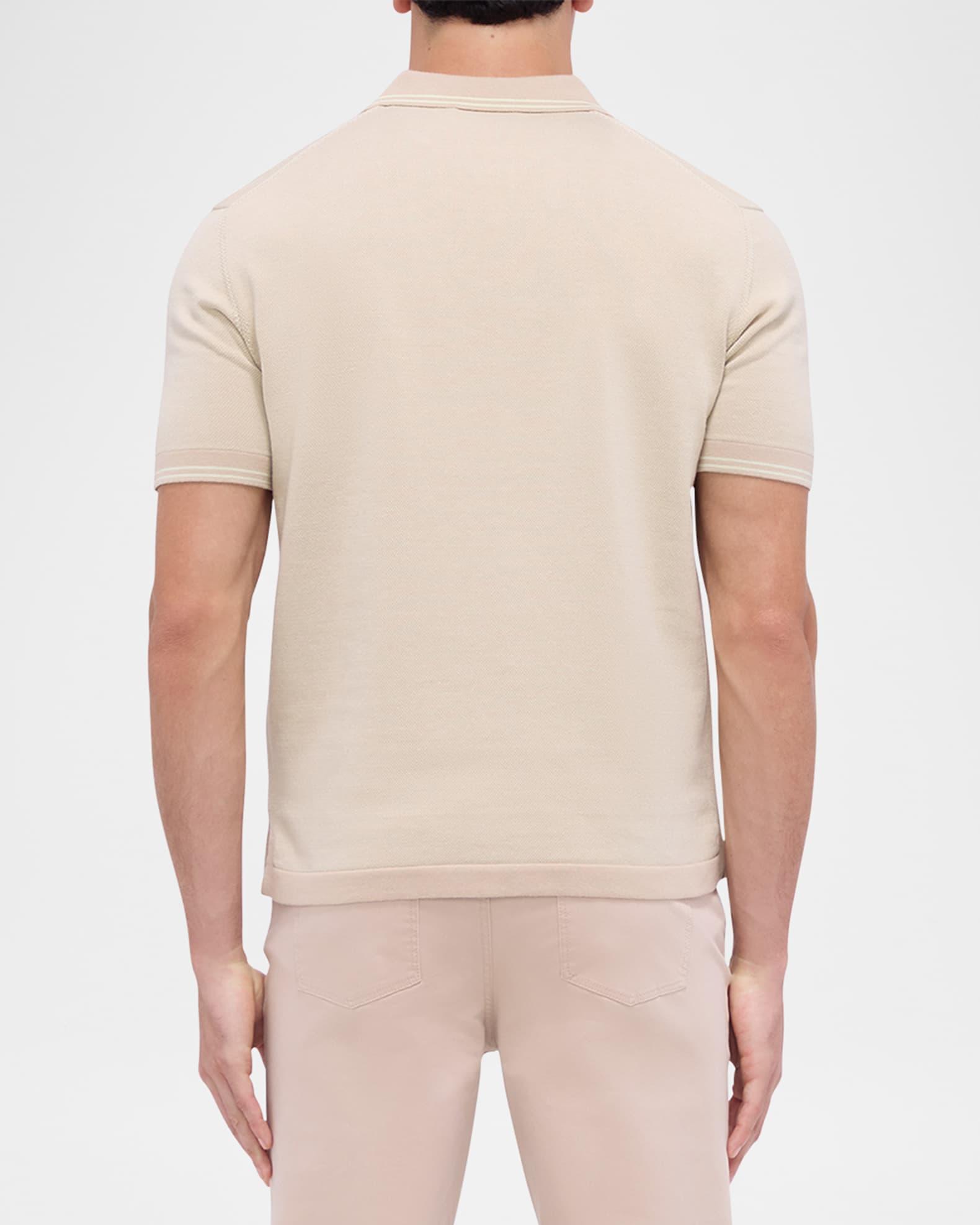 Men's 3-Button Polo Sweater Product Image