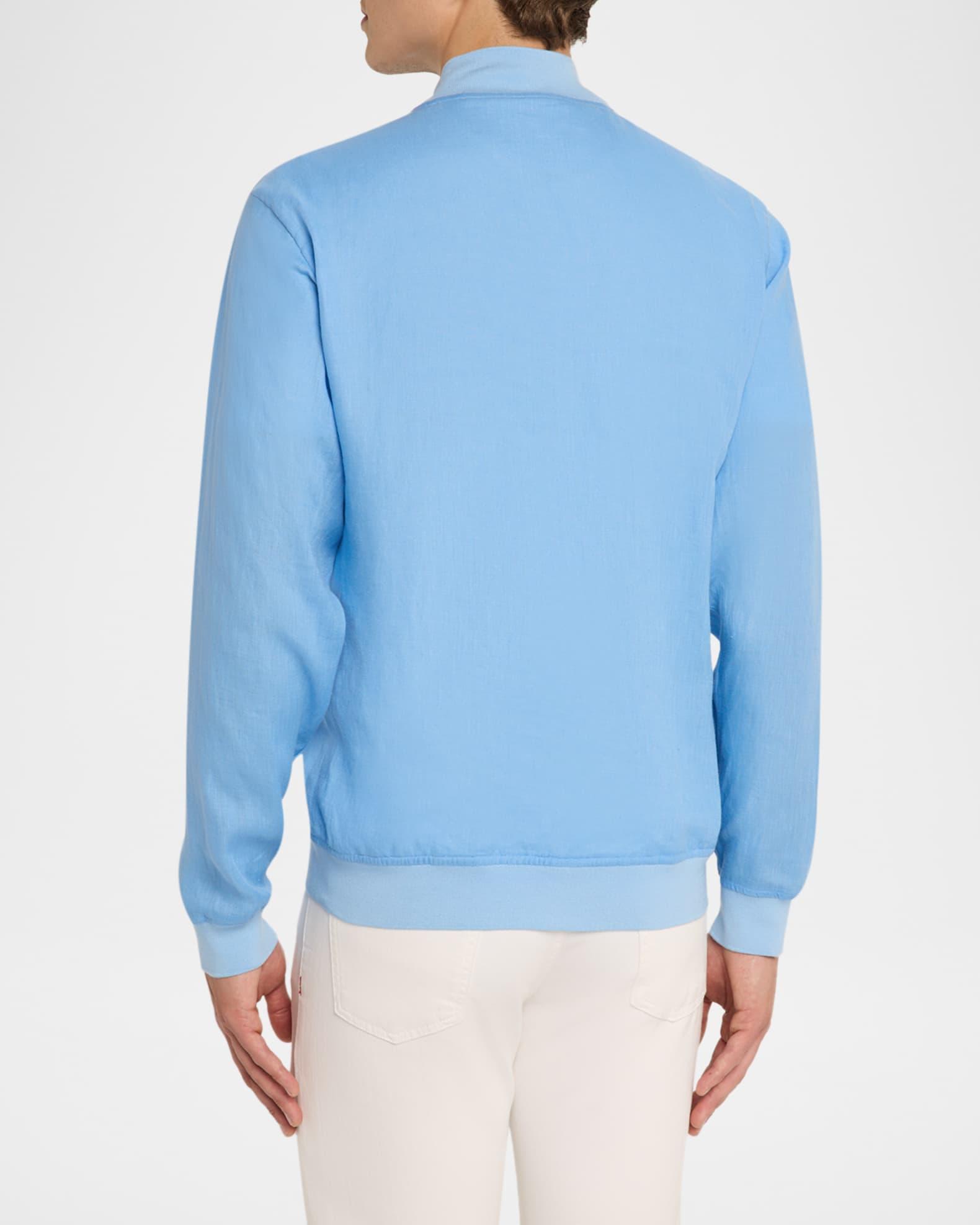 Men's Linen Full-Zip Blouson Product Image