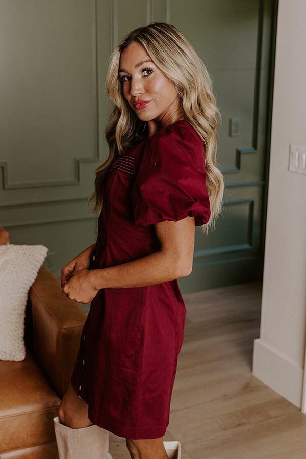 City Skyline Button Down Mini Dress Product Image