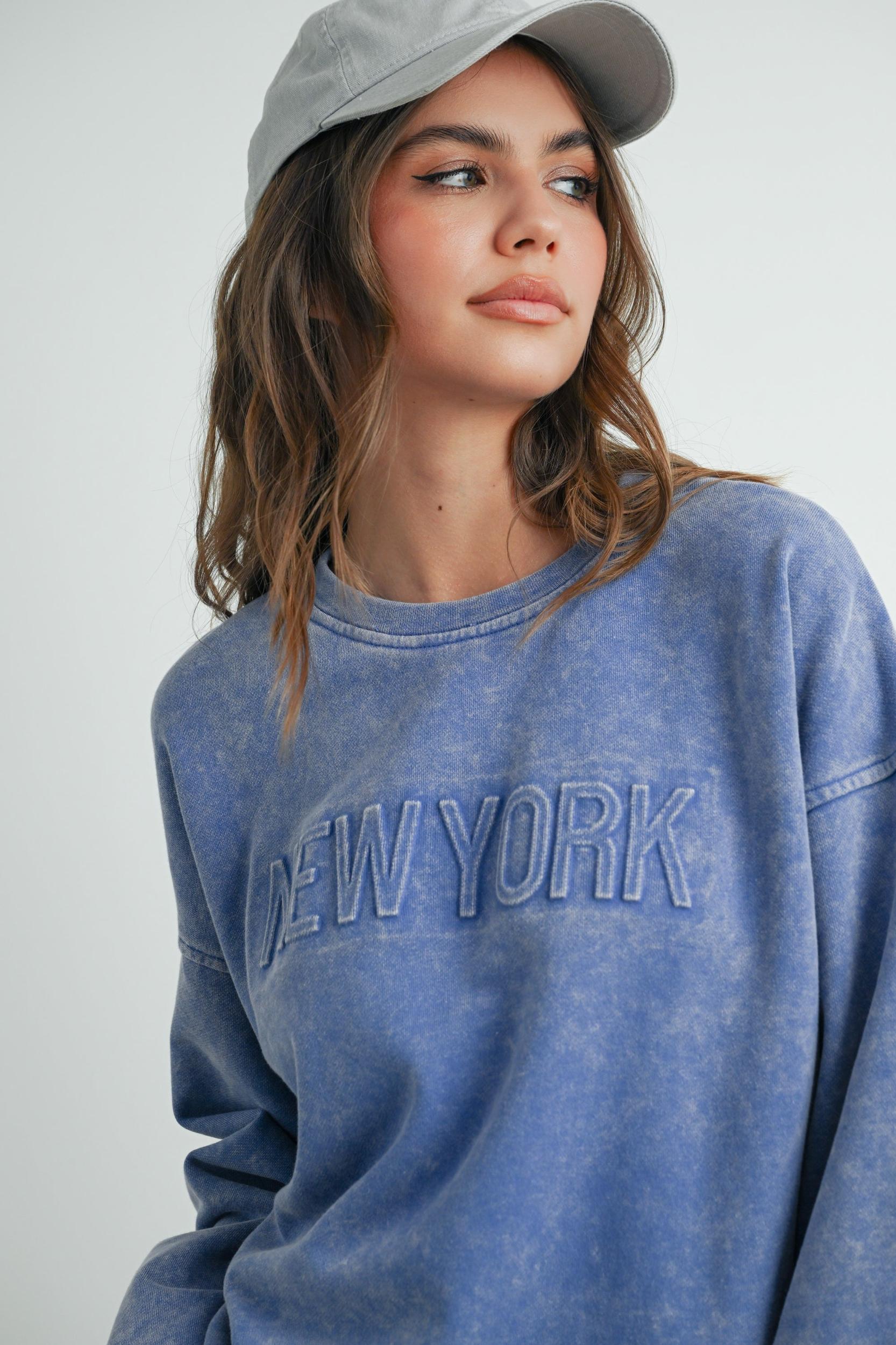 New York Sweatshirt Dress Product Image