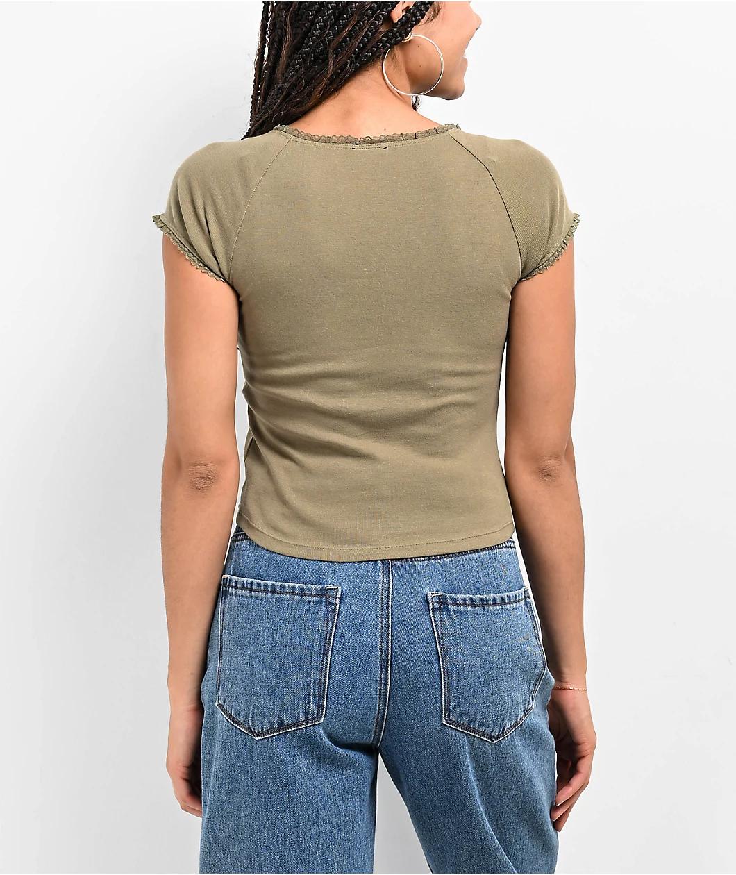 A.LAB Trinity Green Crop Top Product Image