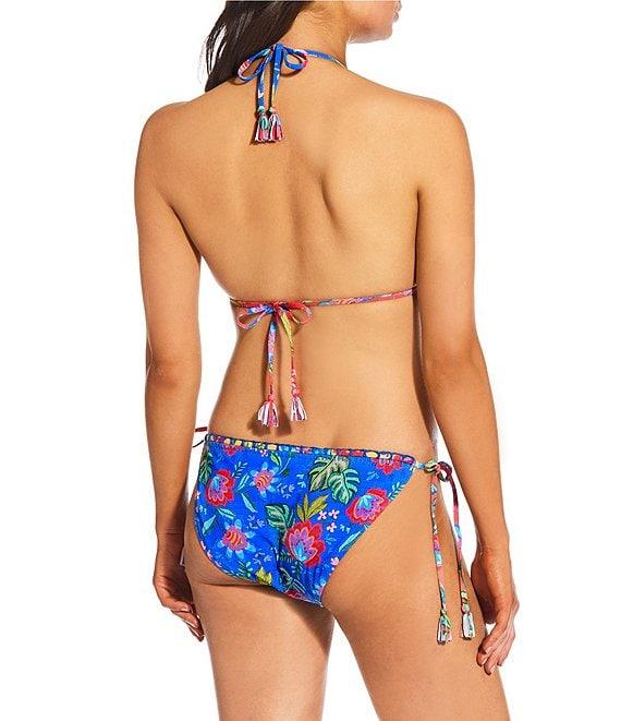 JOHNNY WAS Rumba Mix Tie Side Crochet Detail Hipster Swim Bottom Product Image