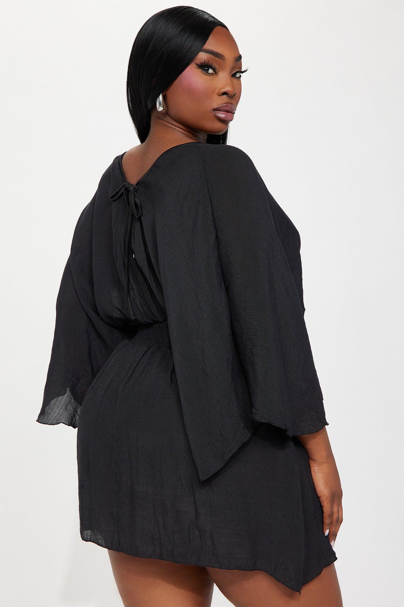 Shayna Cover Up Dress - Black Product Image