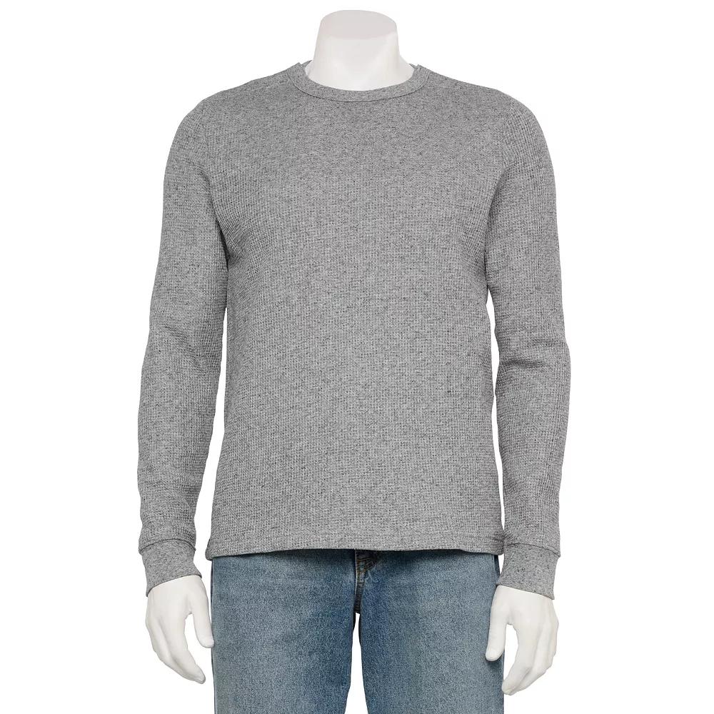 Men's Sonoma Goods For Life® Adaptive Long Sleeve Crewneck Tee, Size: Small, Grey Grey Product Image