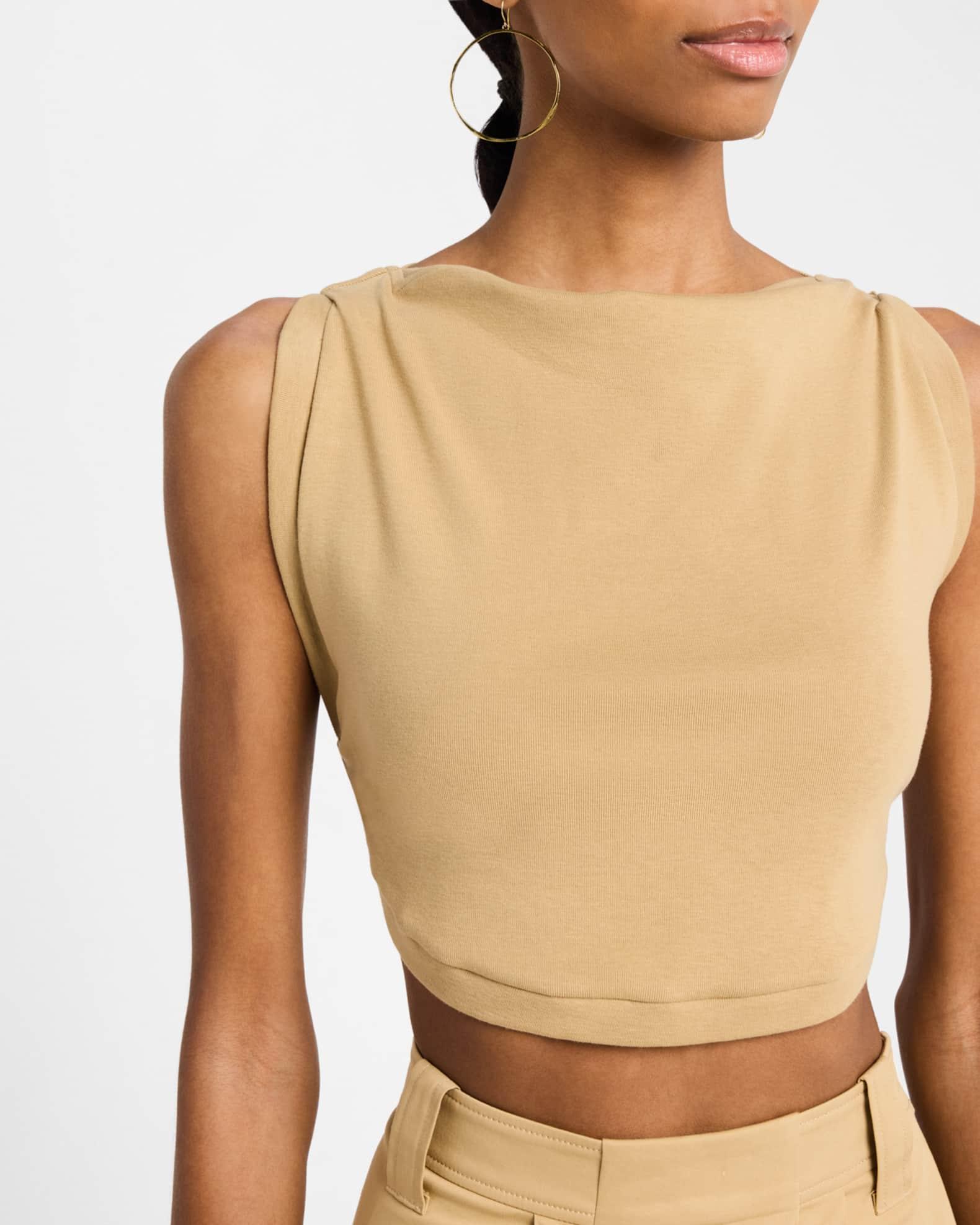 Mae Cropped High-Neck Top  Product Image