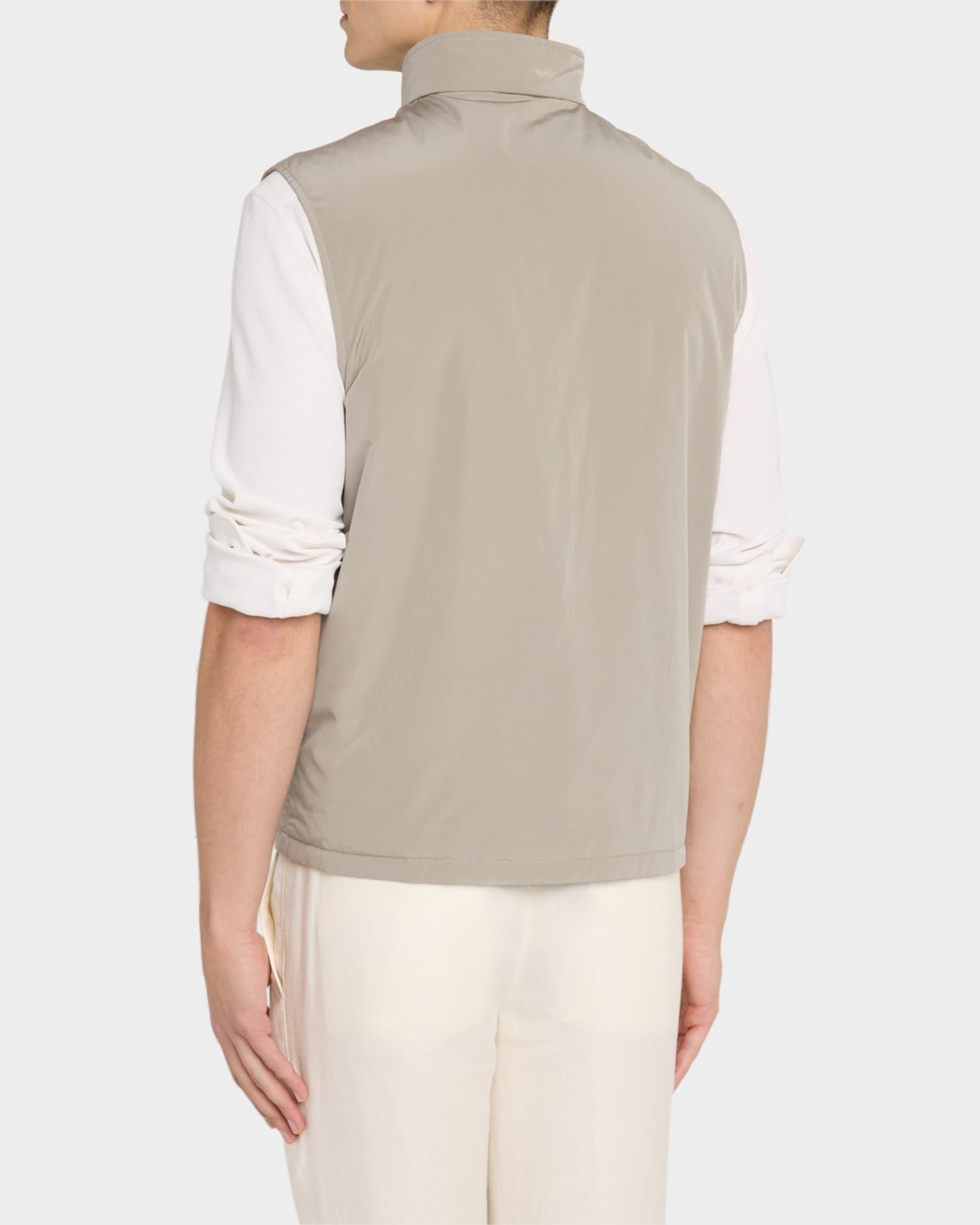 Men's Water-Resistant Microfiber Full-Zip Vest Product Image