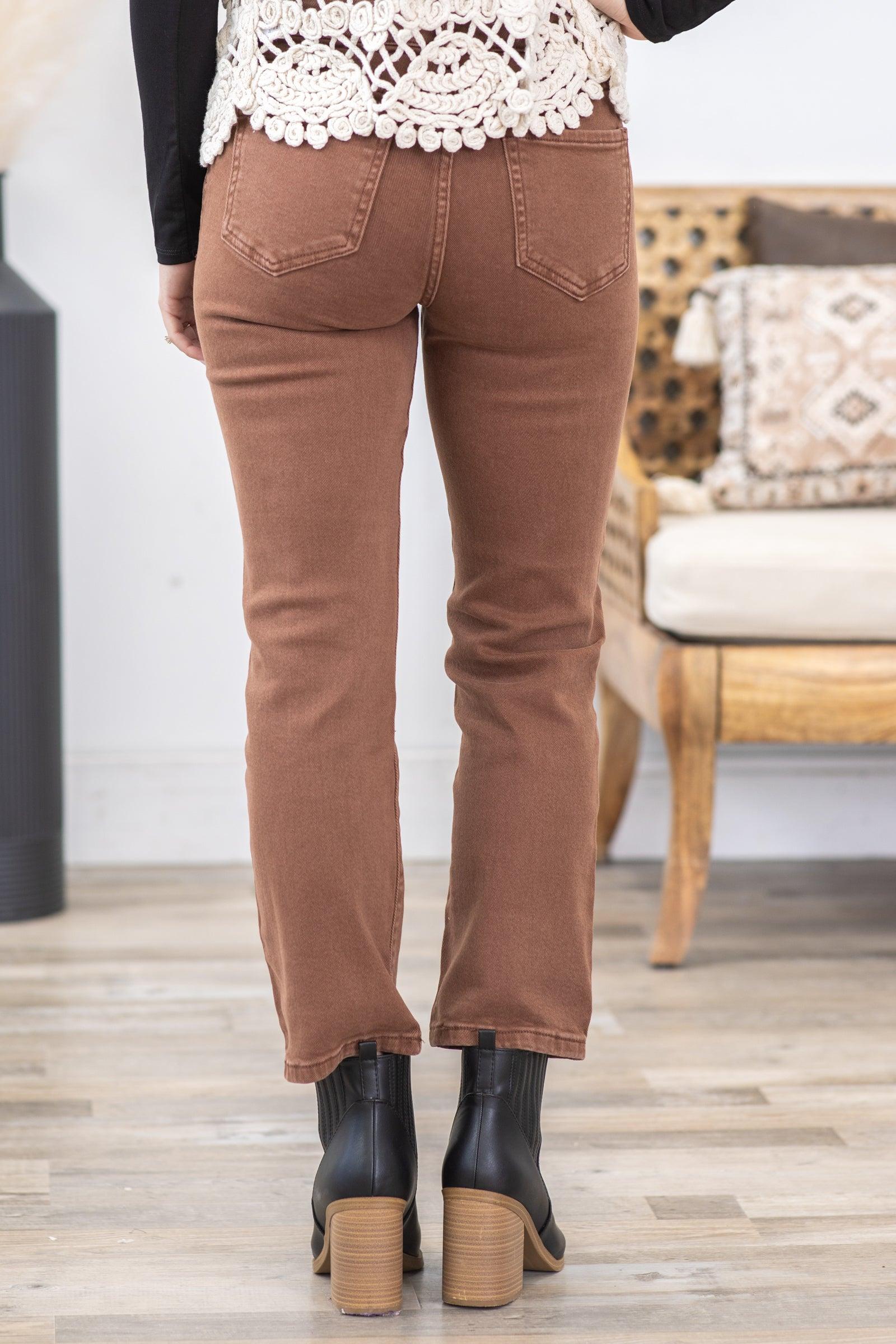 Risen Mid Rise Straight Crop Pants Product Image