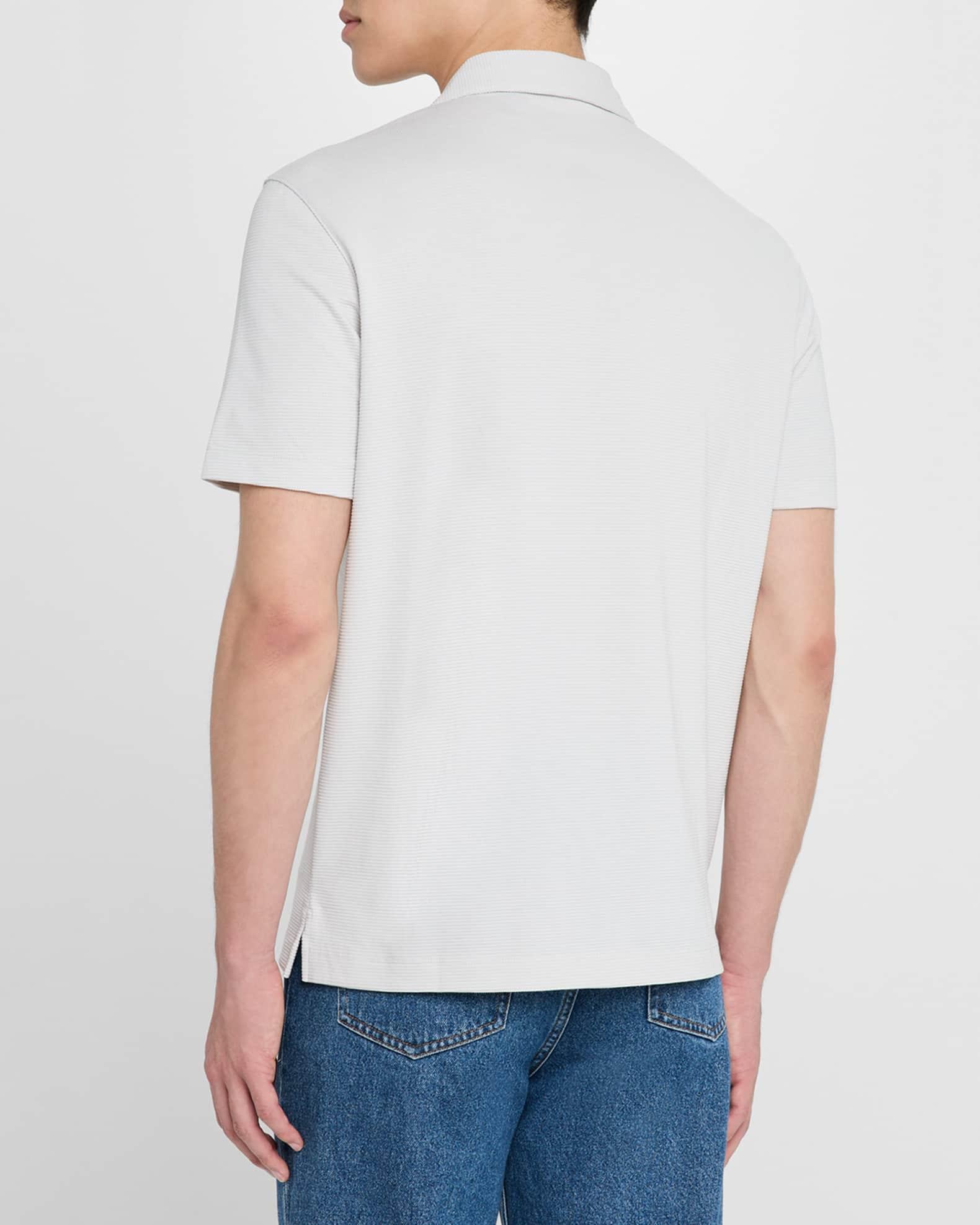 Men's Striped Cotton-Blend Polo Shirt Product Image