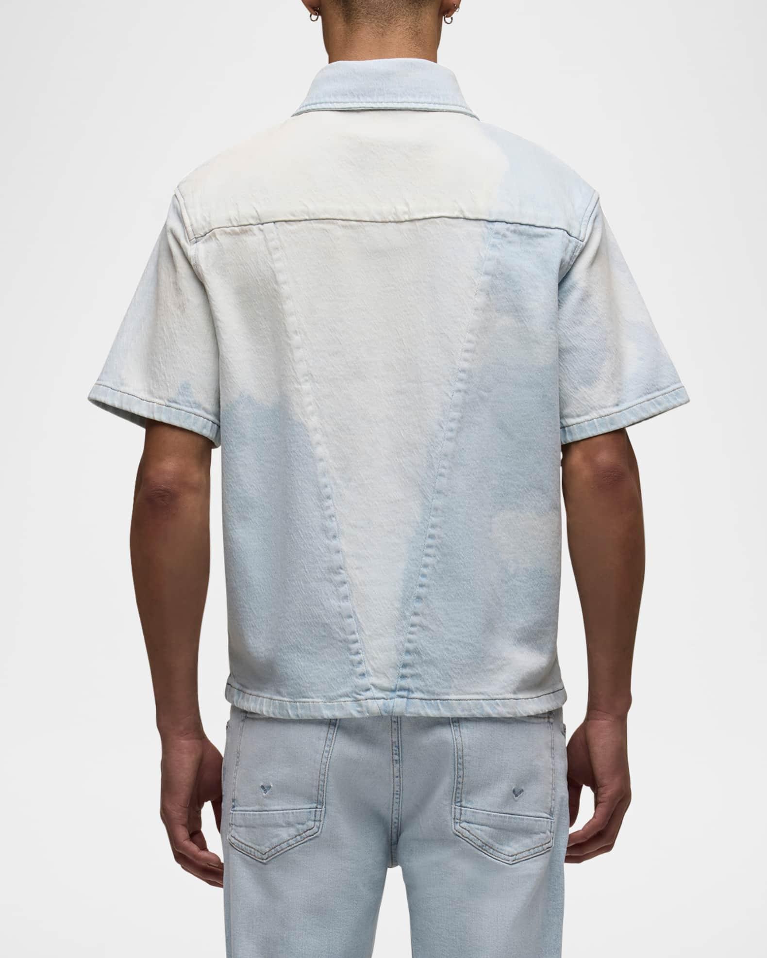 Men's Dyed Pocket Short-Sleeve Shirt Product Image
