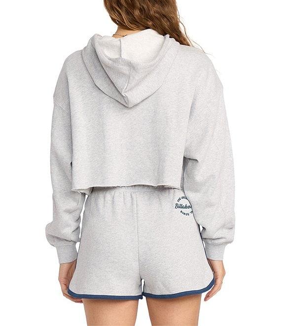 Billabong Long Sleeve Triple Palms Graphic Fleece Cropped Hoodie Product Image