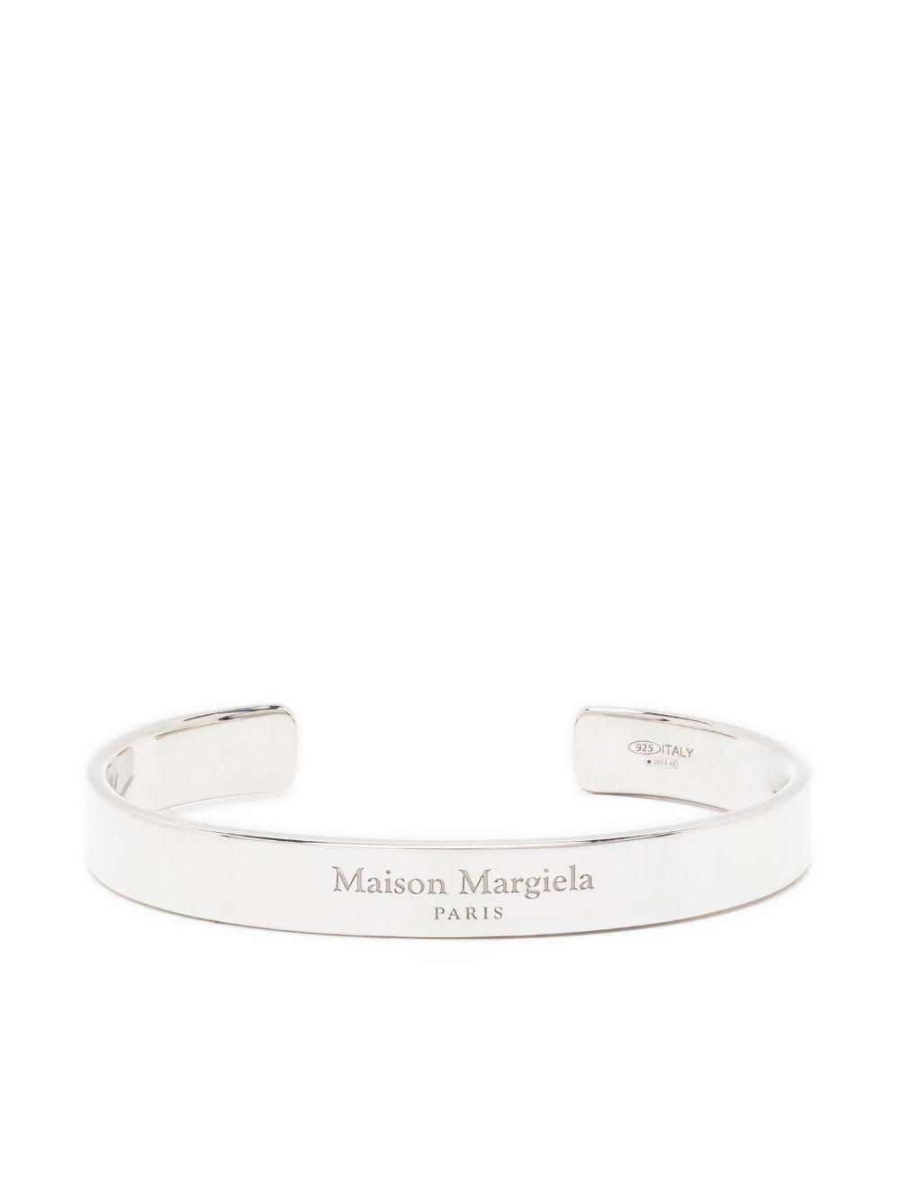 logo-engraved cuff bracelet Product Image