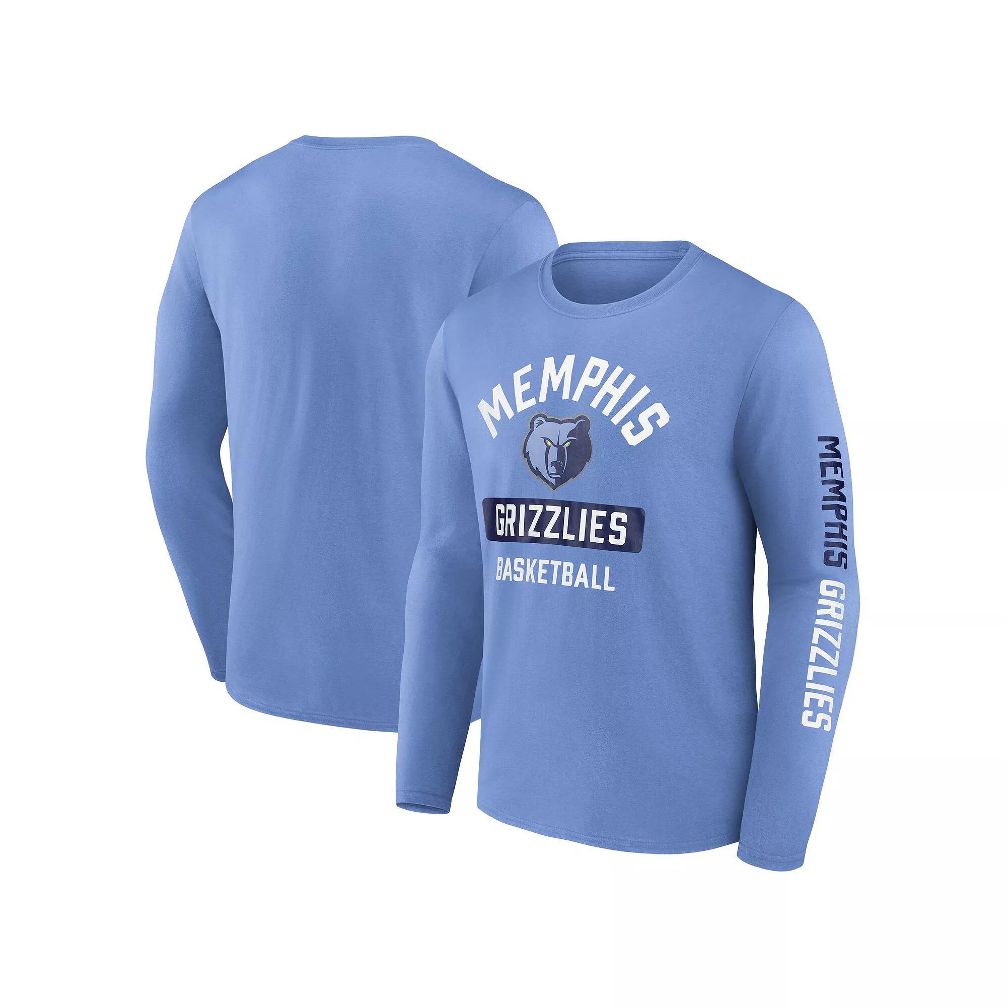 Men's Fanatics  Light Blue Memphis Grizzlies Long Sleeve T-Shirt, Size: Large, Grz Light Product Image