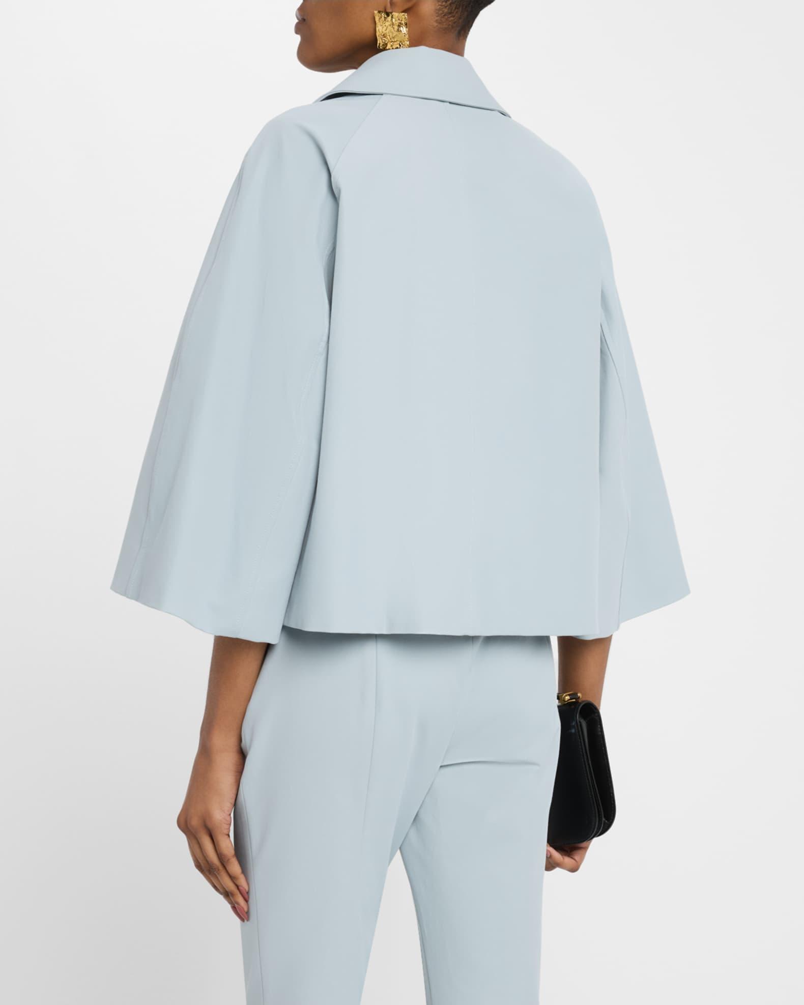 Cropped 3/4-Sleeve Boxy Jacket Product Image