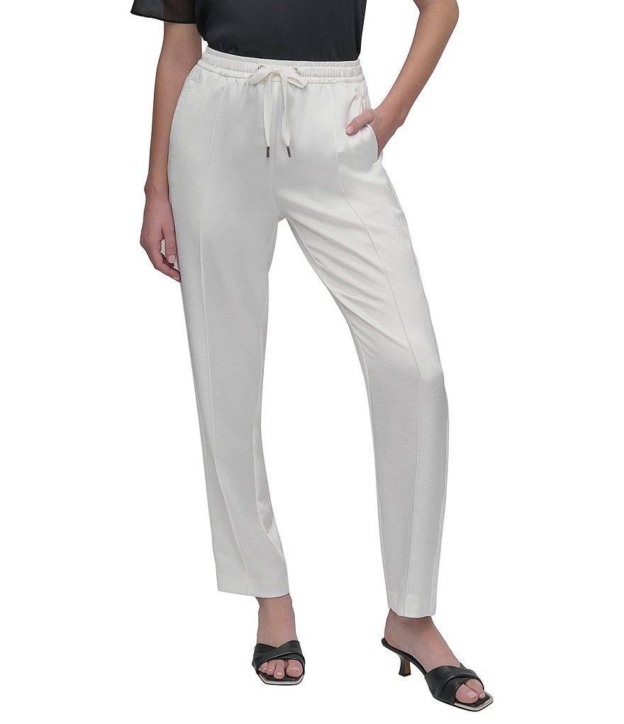 DKNY by Donna Karan Pull-On Side Stitch Track Pants Product Image