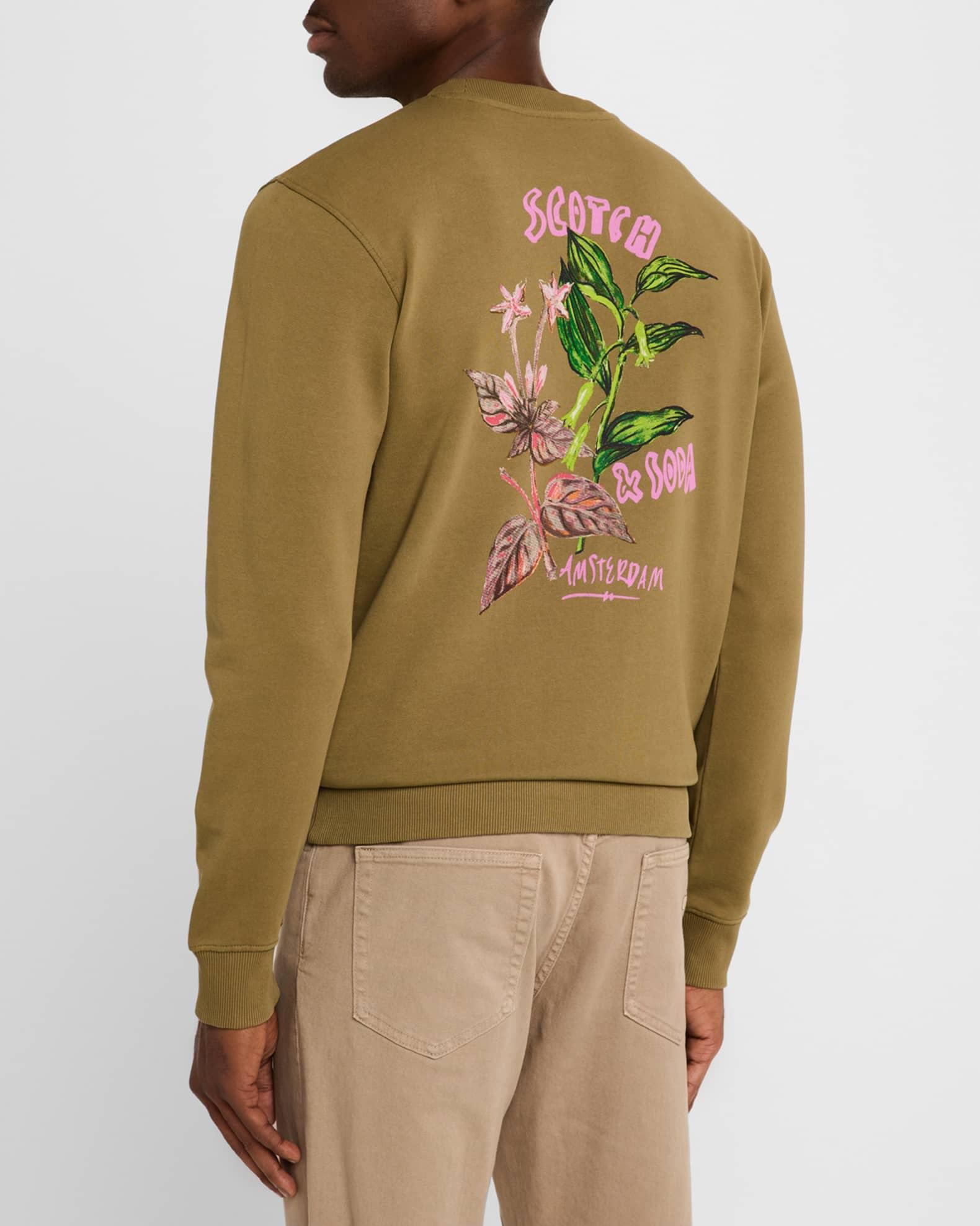 Mens Amsterdam Floral Artwork Sweatshirt Product Image