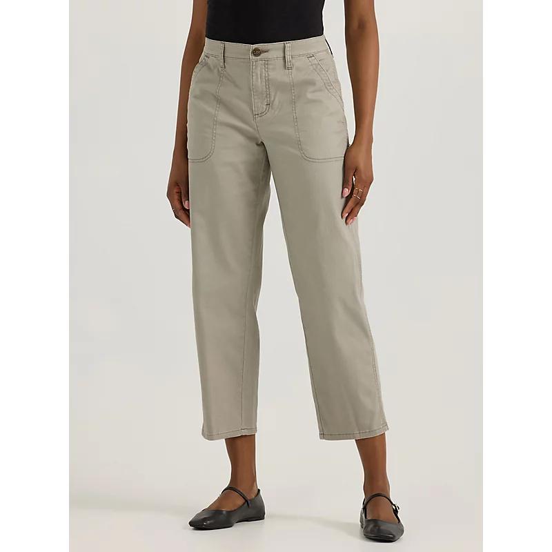 Womens Slim Straight Carpenter Crop Pants Product Image